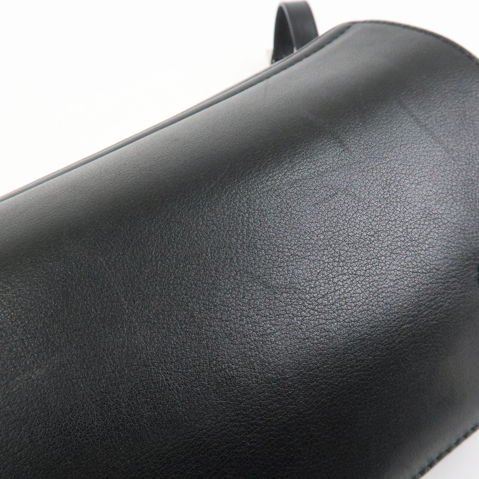 BVLGARI B-zero 1 Drum Leather Shoulder Bag Black