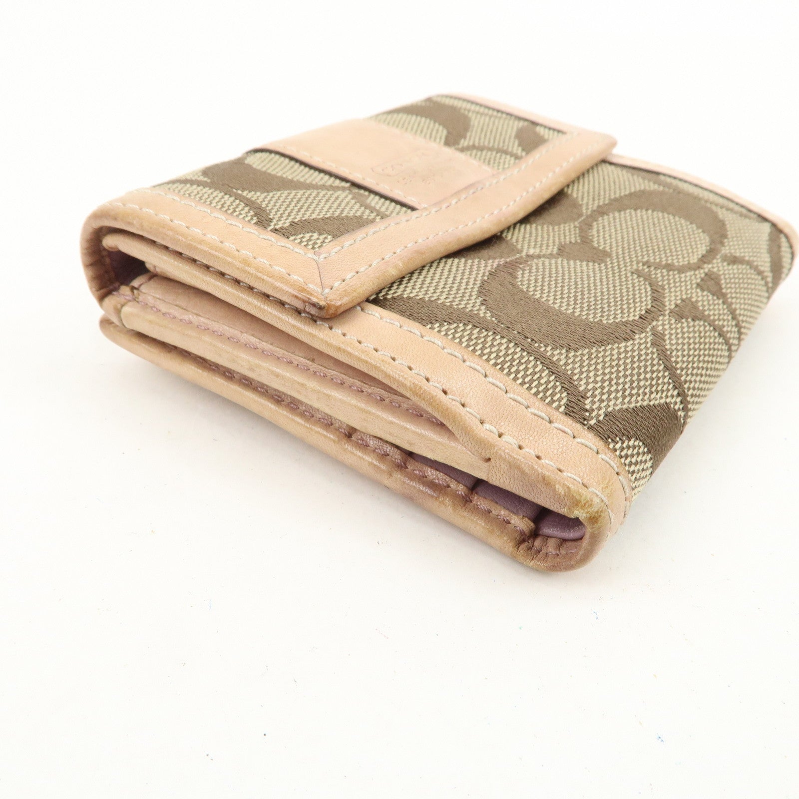 COACH Set of 5 Signature Op Art PVC Leather Wallets Card Coin Case