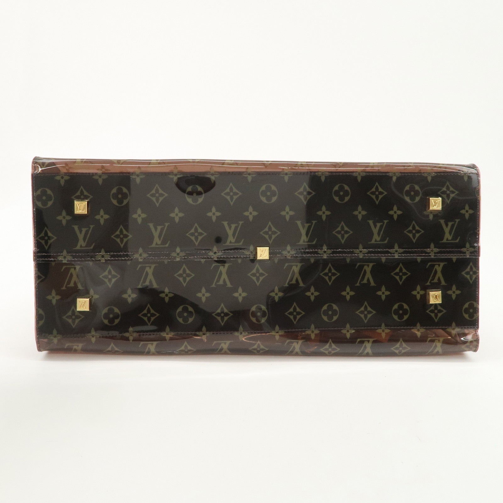 Louis Vuitton Monogram Cabas Cruise Vinyl Tote Bag Brown M50500 Used