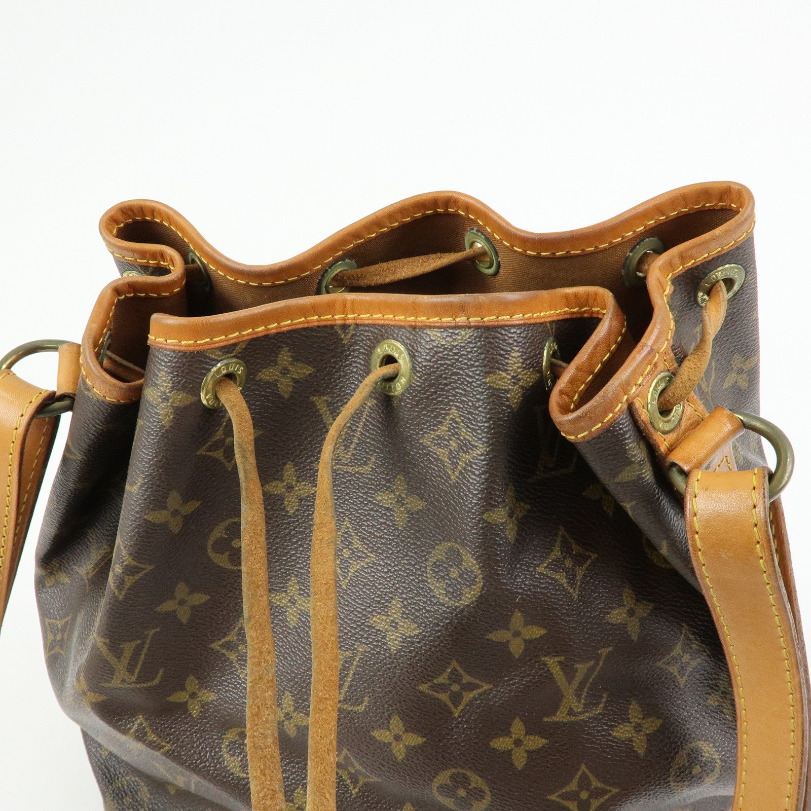 Louis Vuitton Monogram Petit Noe Shoulder Bag Brown M42226