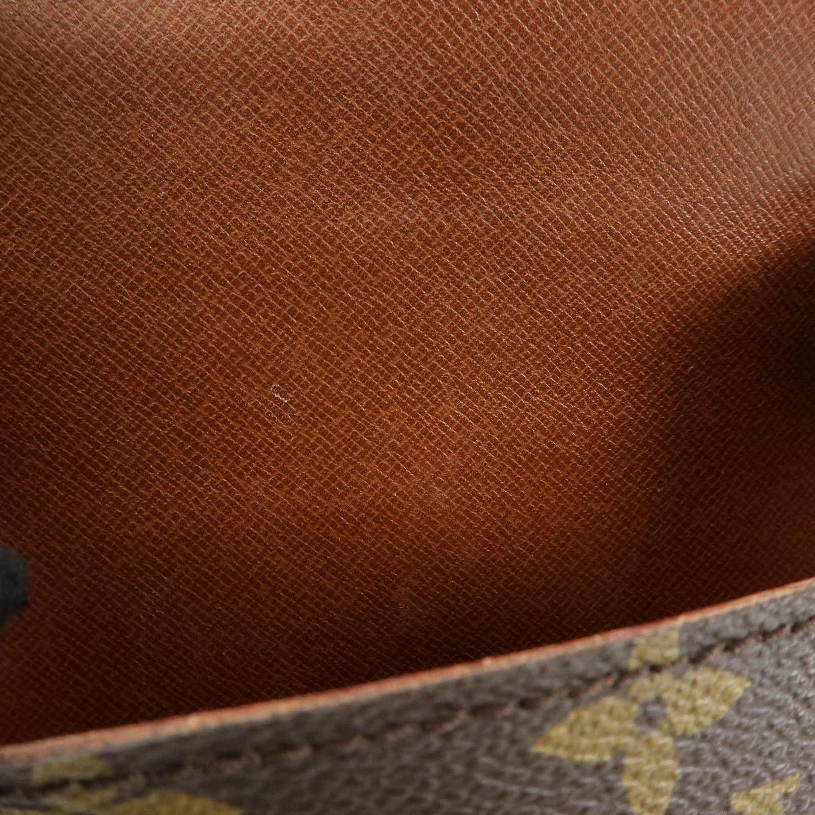 Louis Vuitton Monogram Mini Cartouchiere Shoulder Bag Brown M51254