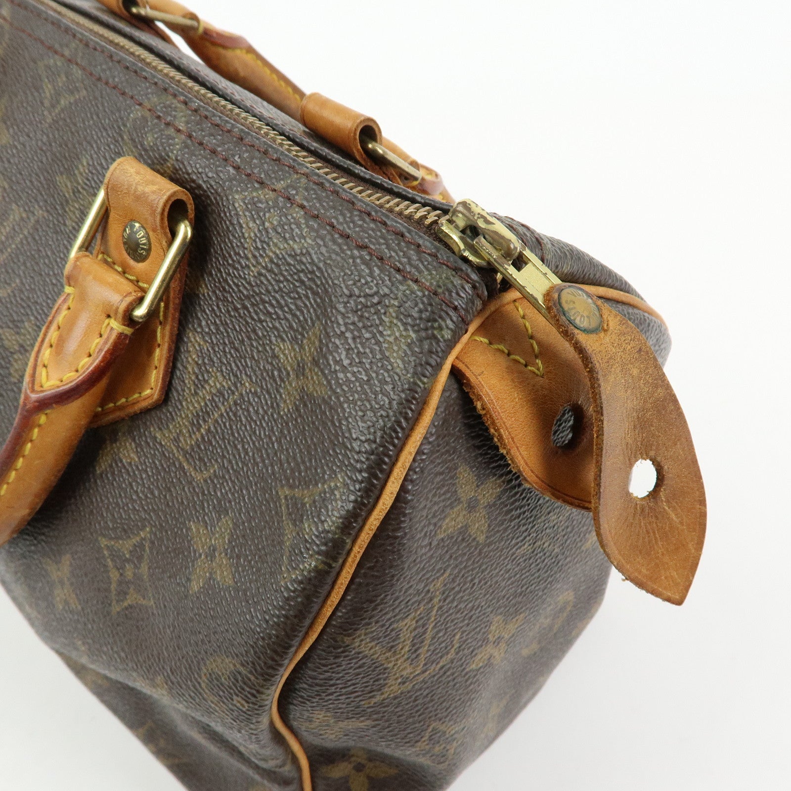 Louis Vuitton Monogram Speedy 25 Boston Bag Hand Bag Brown M41528