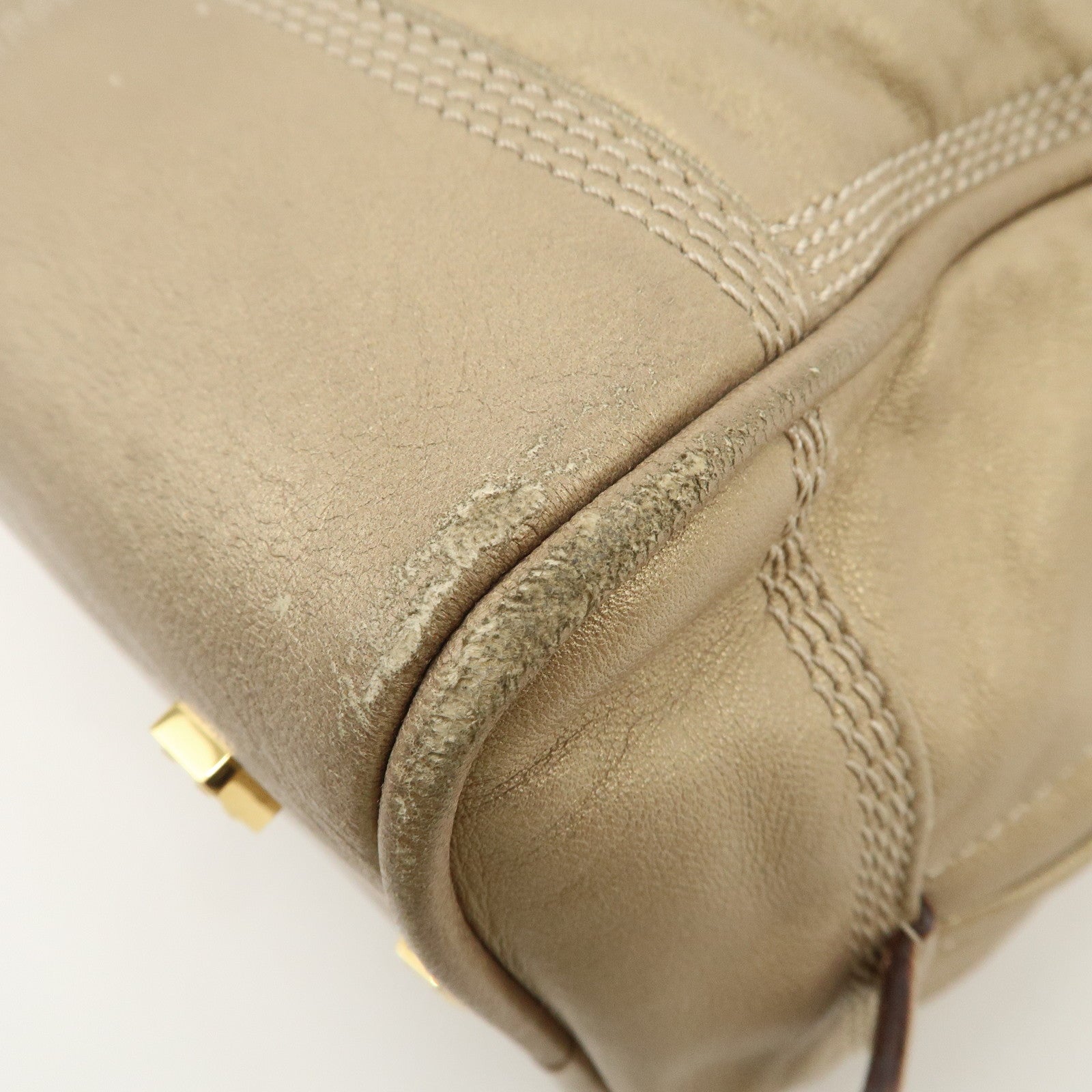 LOEWE Anagram Amazona 28 Nappa Leather Hand Bag Gold