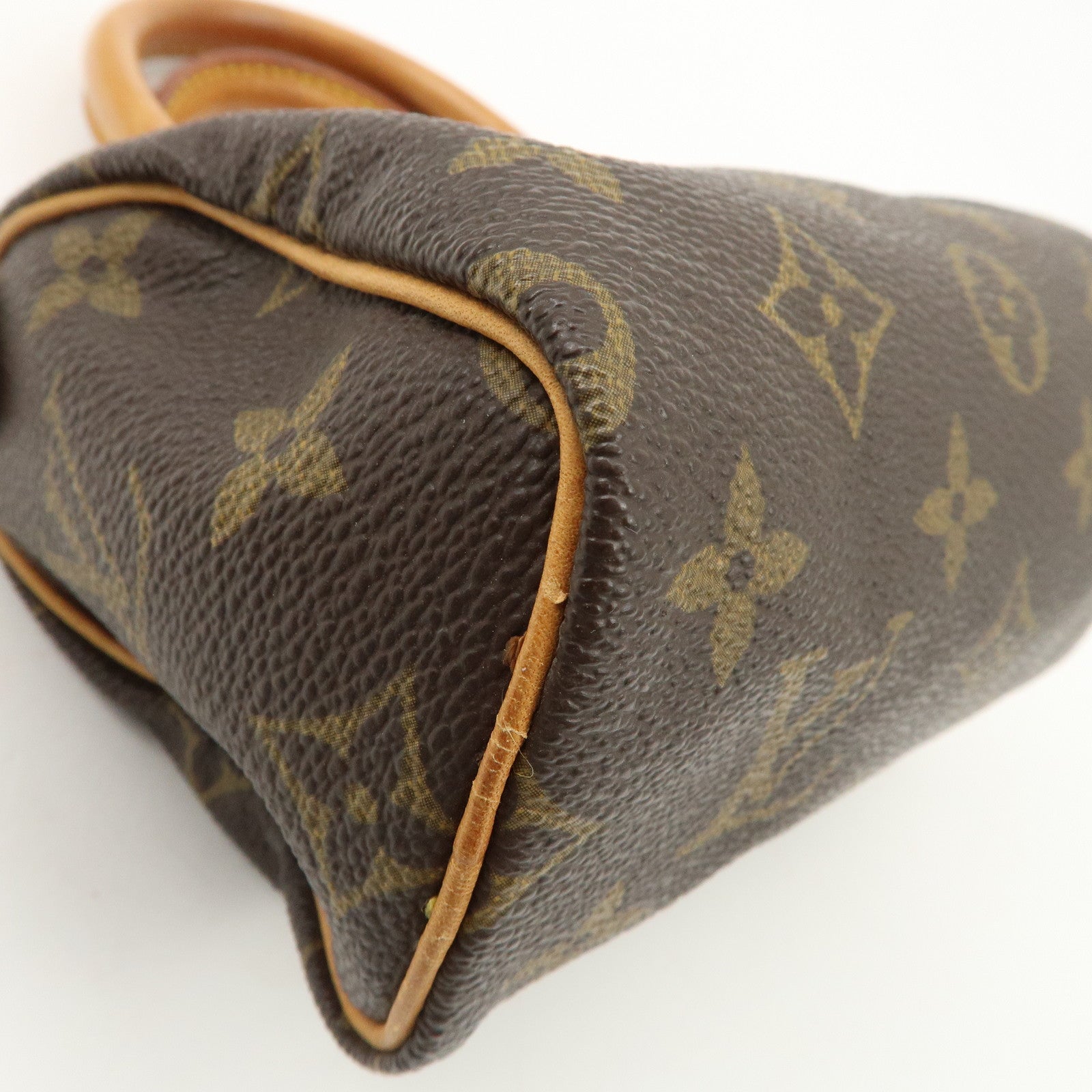 Louis Vuitton Monogram Canvas Mini Speedy Hand Bag Brown M41534