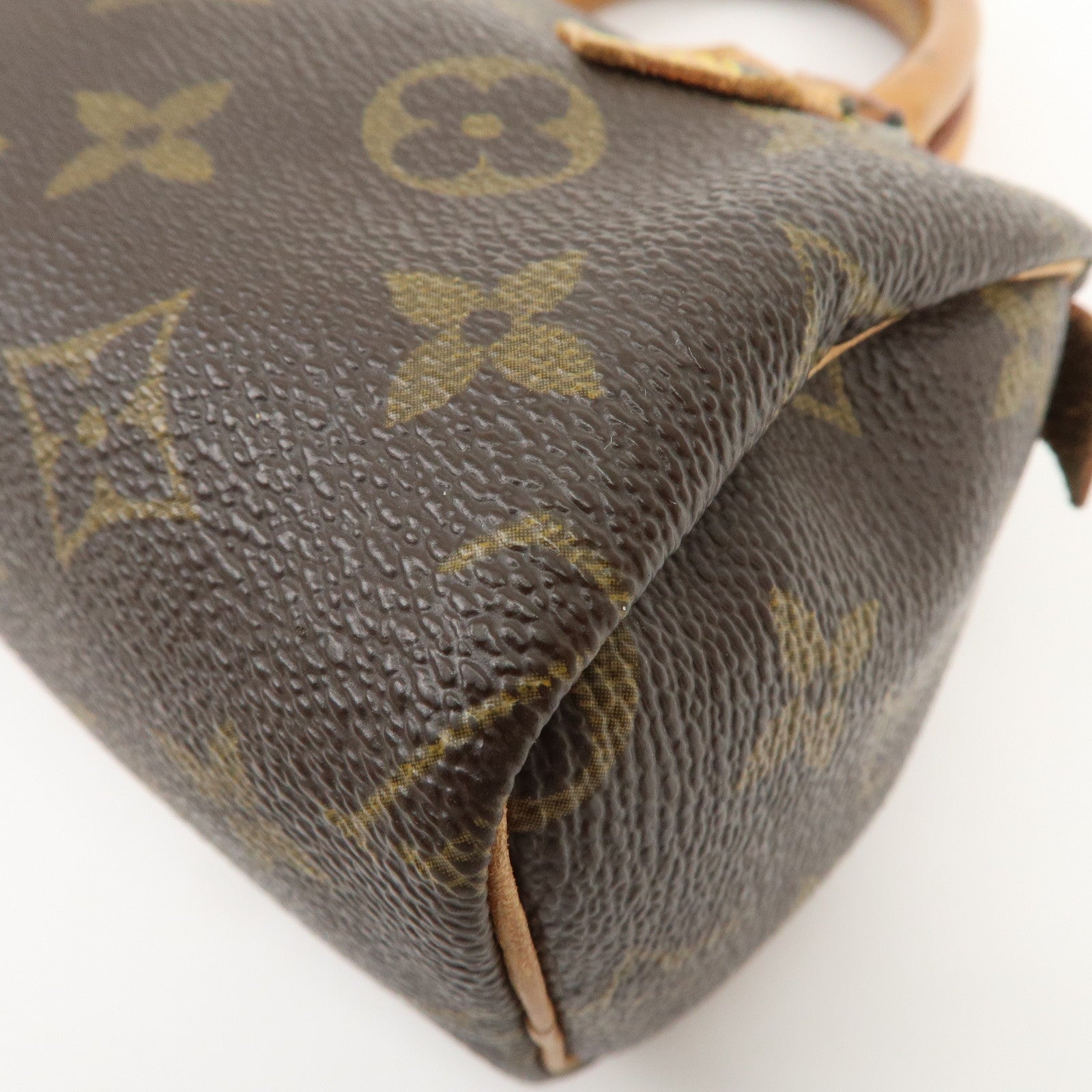 Louis Vuitton Monogram Mini Speedy Hand Shoulder Bag Brown M41534