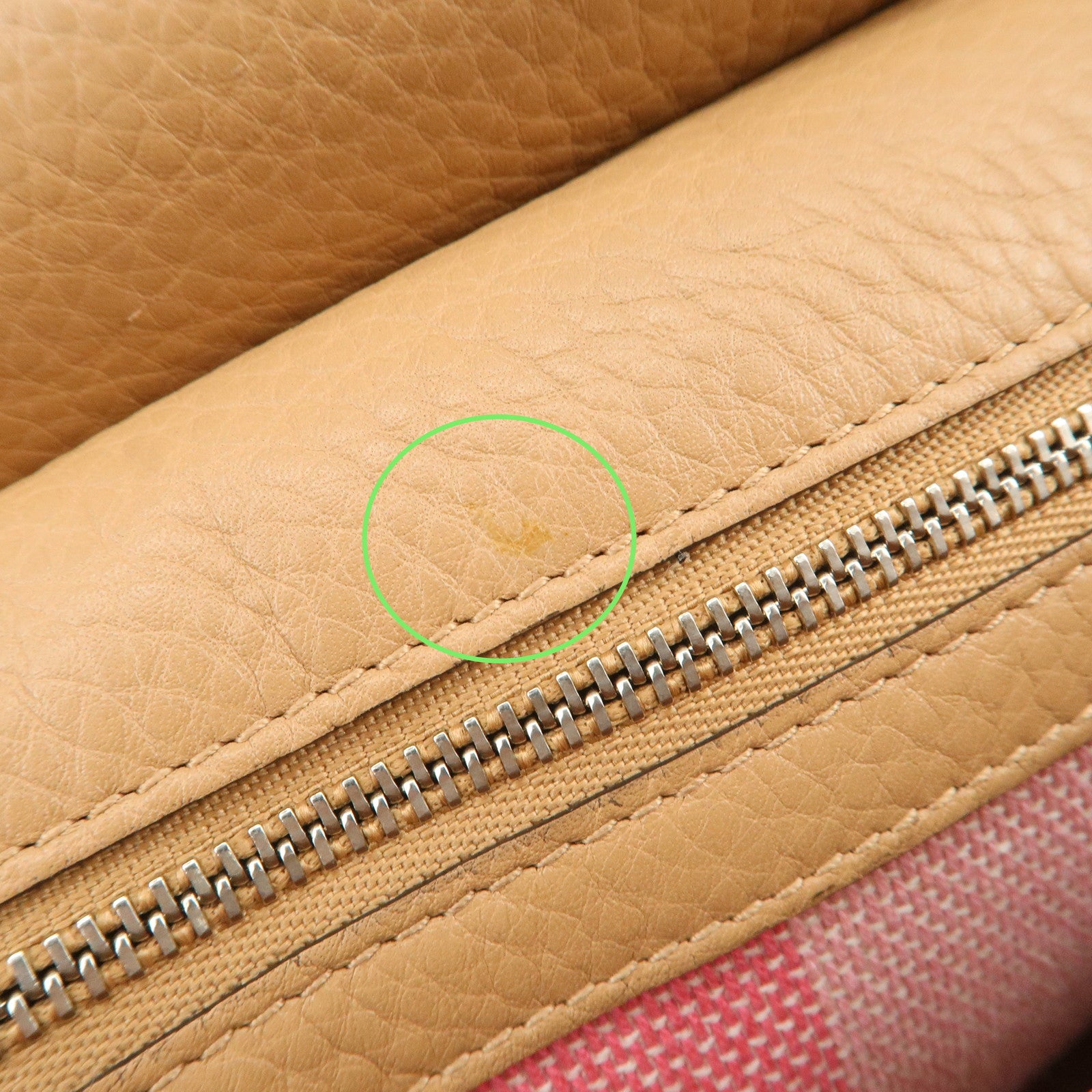 GUCCI Bamboo Leather 2WAY Bag Hand Bag Shoulder Bag Beige 392013