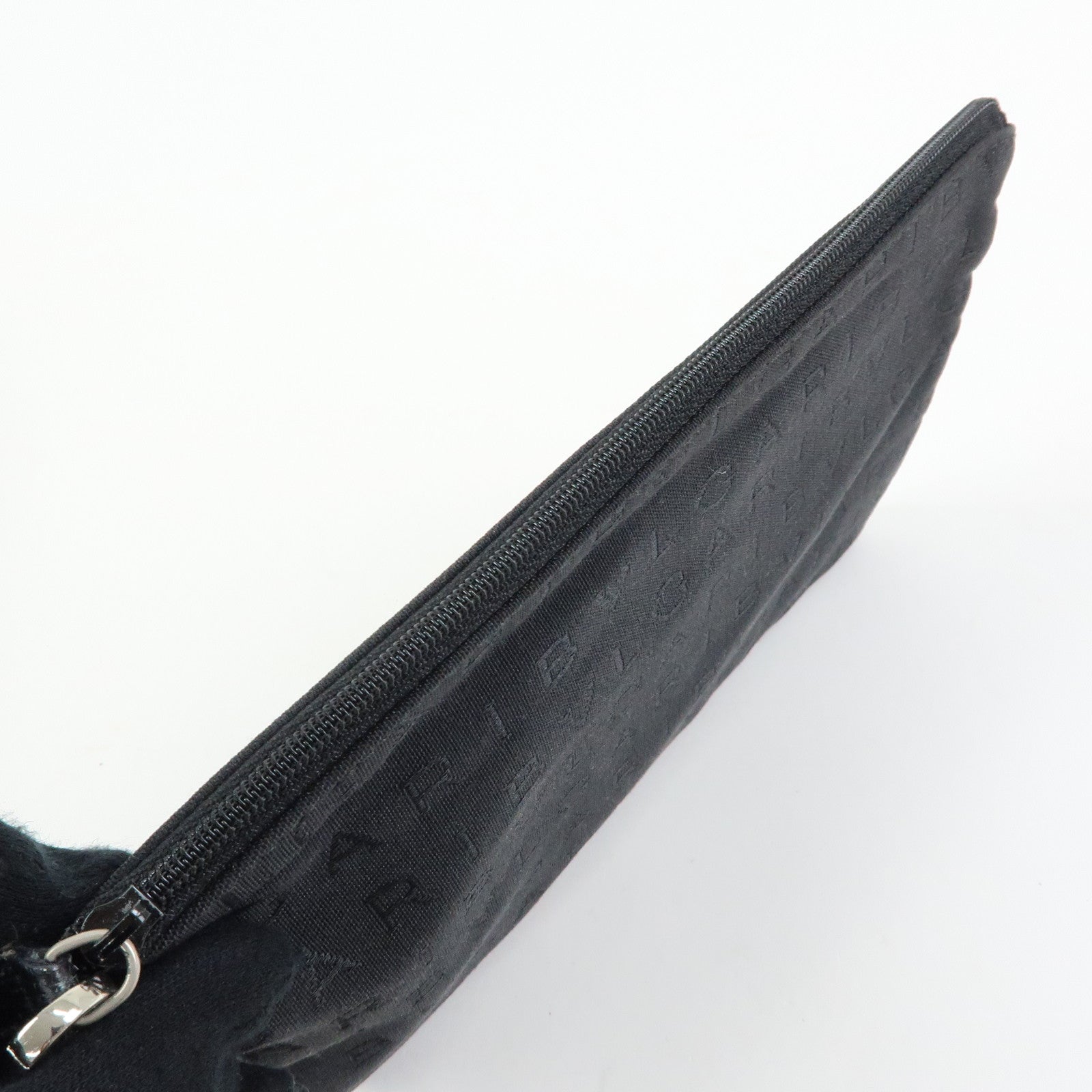 BVLGARI Logo Mania Canvas Leather Tote Bag Hand Bag Black
