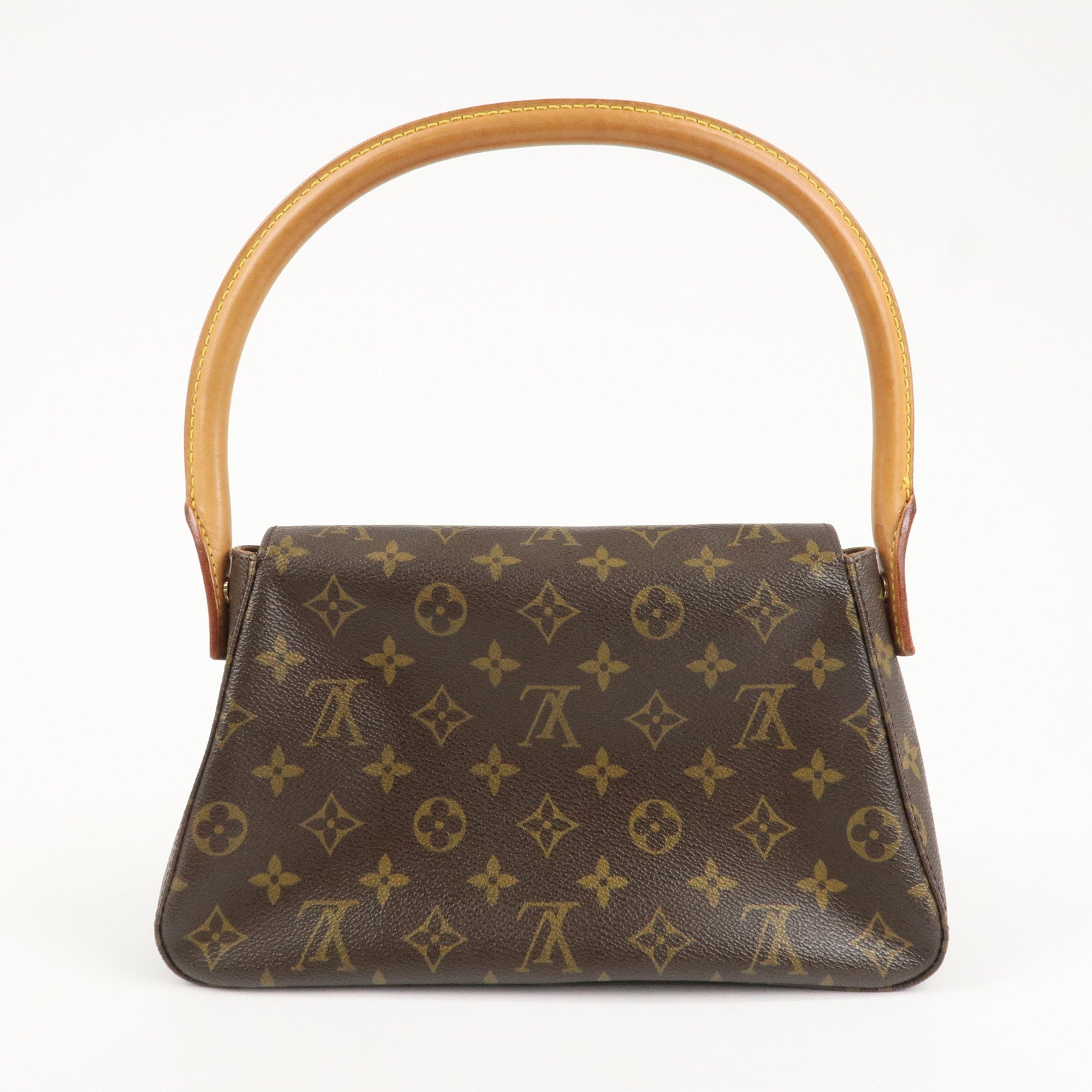 Louis Vuitton Monogram Mini Looping Shoulder Bag Brown M51147 Used