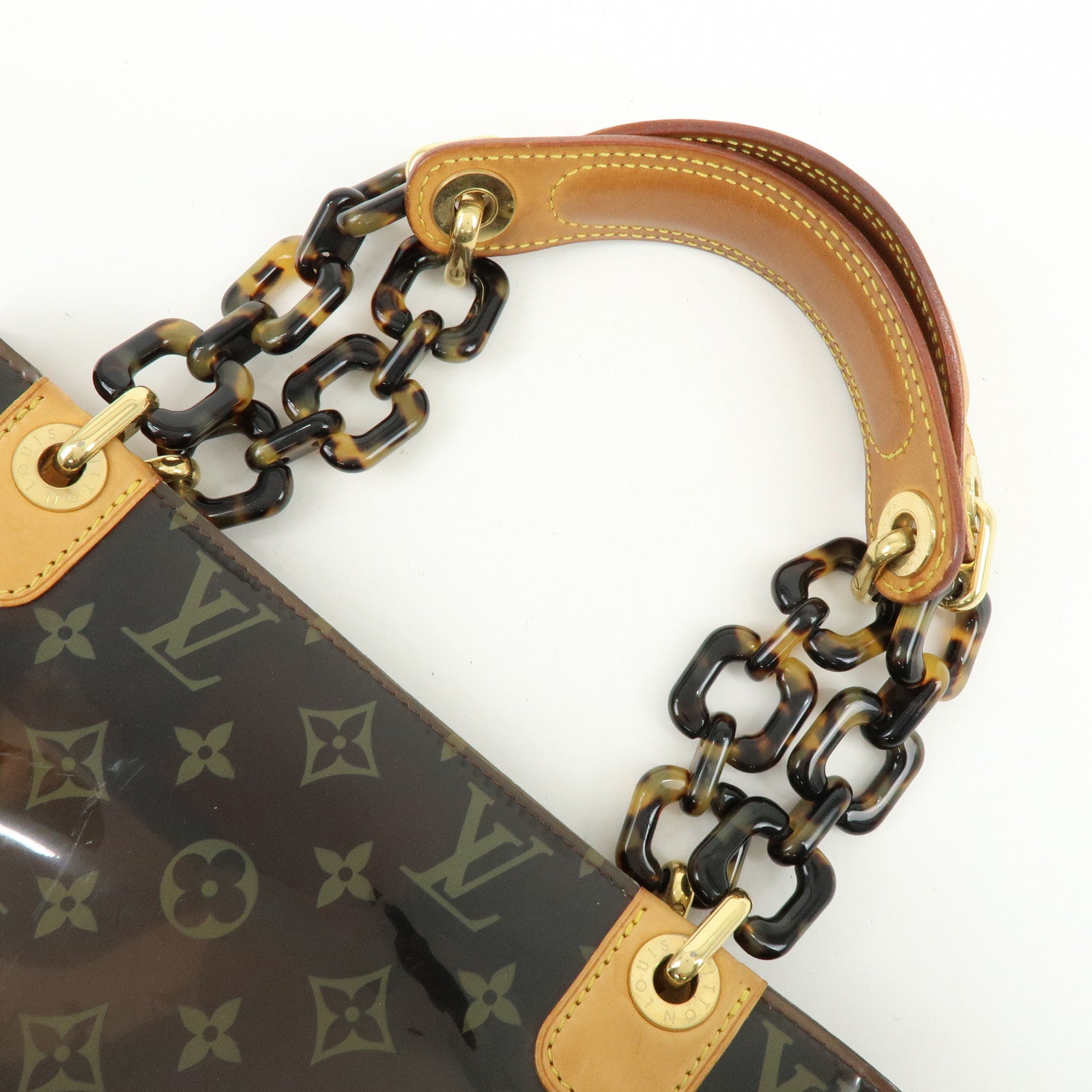 Louis Vuitton Monogram Cabas Ambre PM Tote Bag Clear Brown M92502