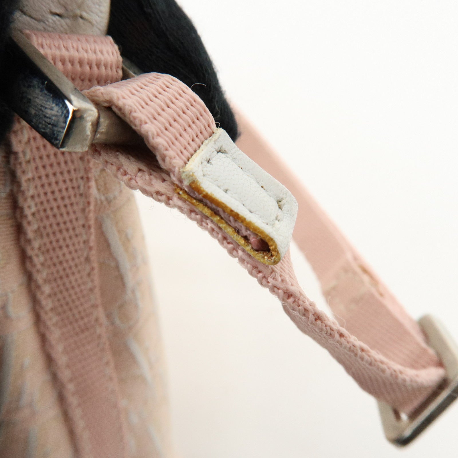 Christian Dior Trotter Canvas Leather Shoulder Bag Hand Bag Pink