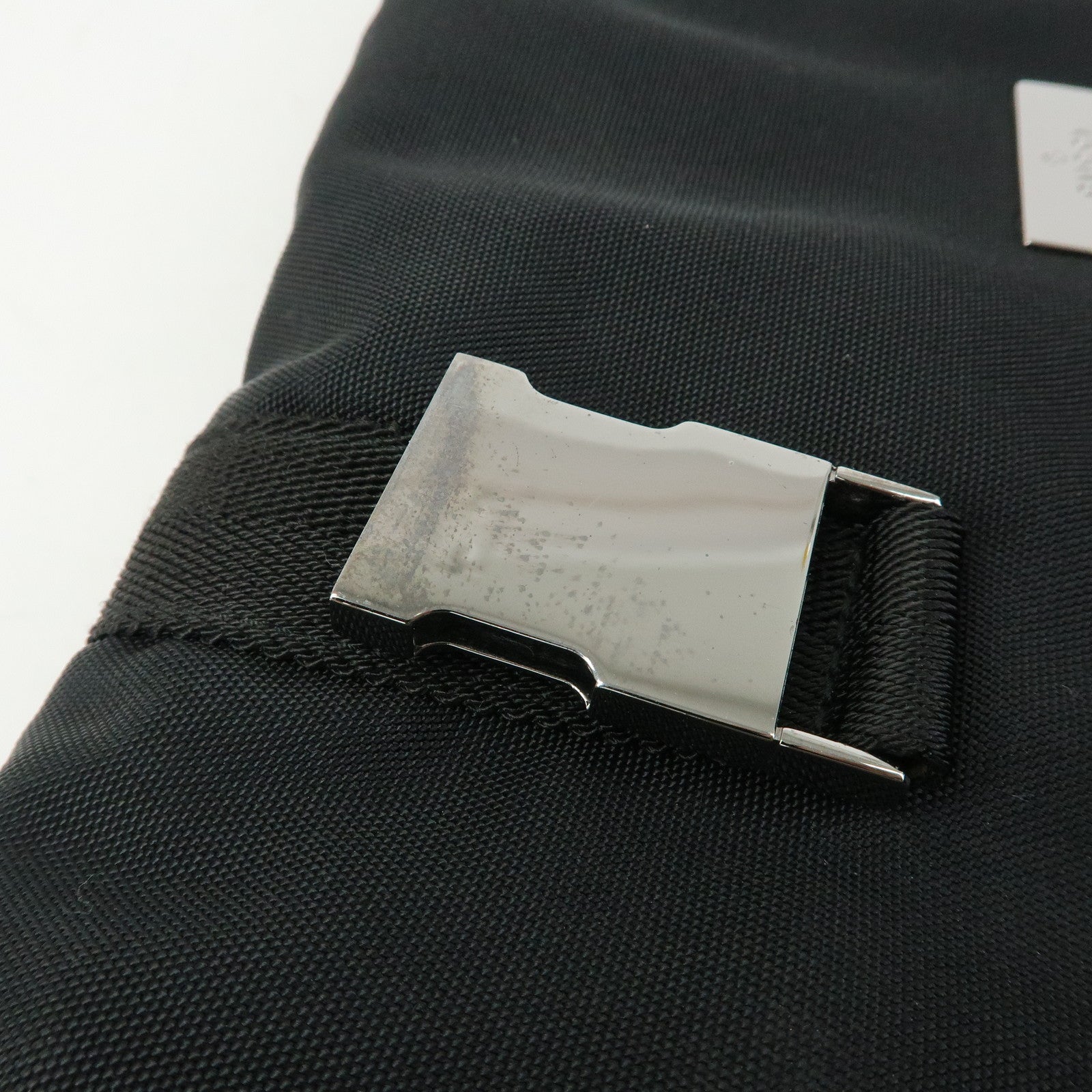 GUCCI Nylon Leather Shoulder Bag Crossbody Bag Black 122373