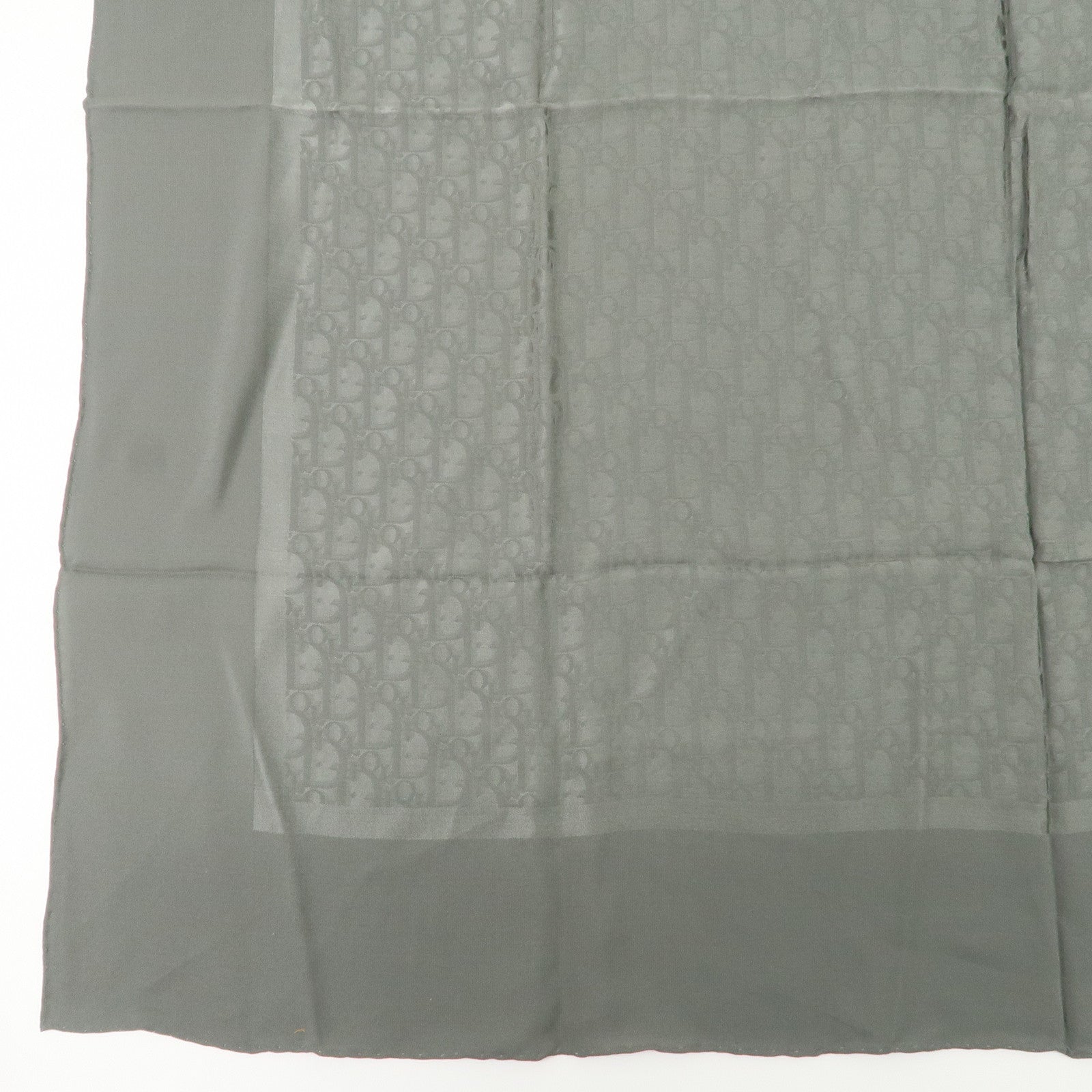 Christian Dior Trotter Silk 100% Scarf Moss Green