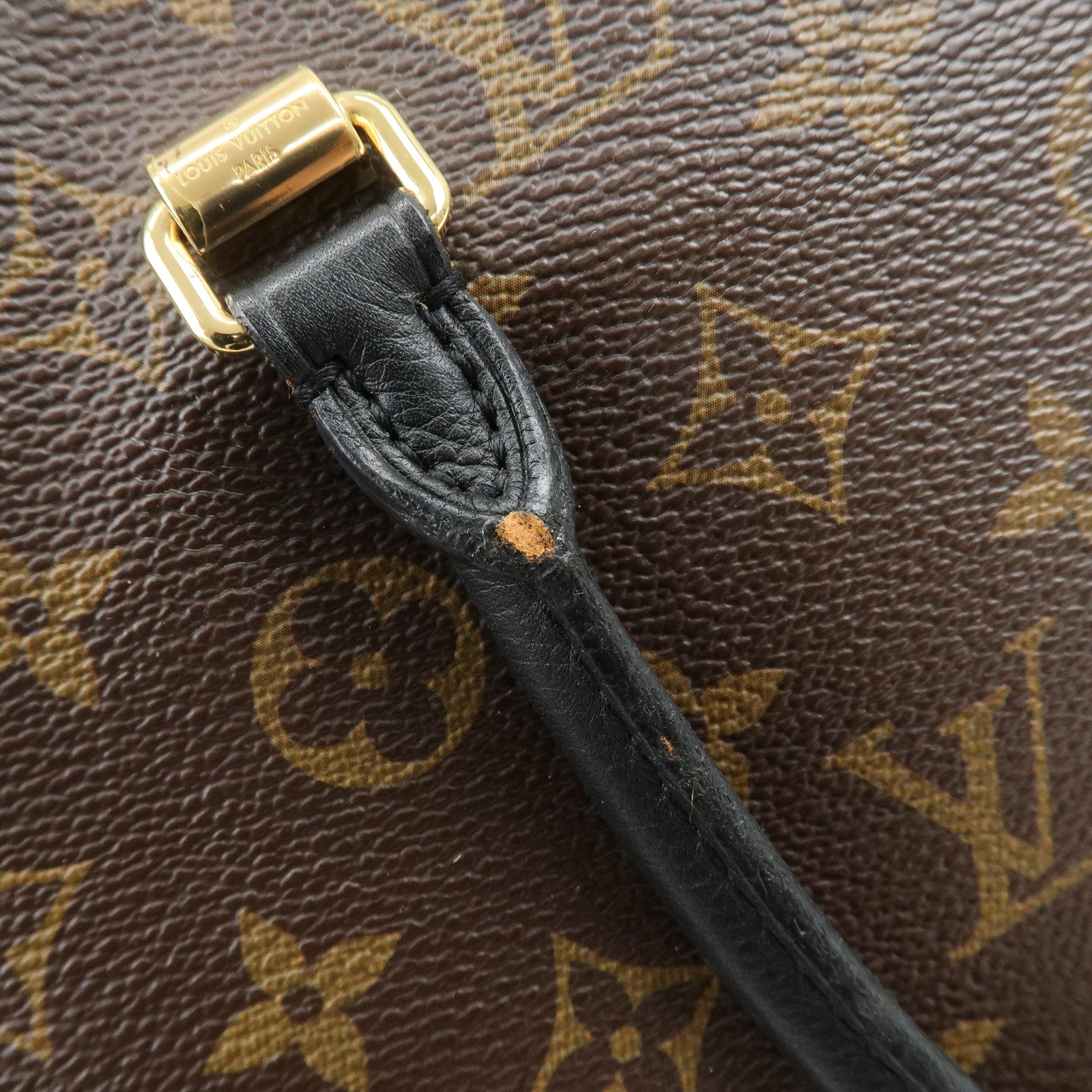 Louis Vuitton Monogram Pallas 2Way Bag Hand Bag Noir M42756