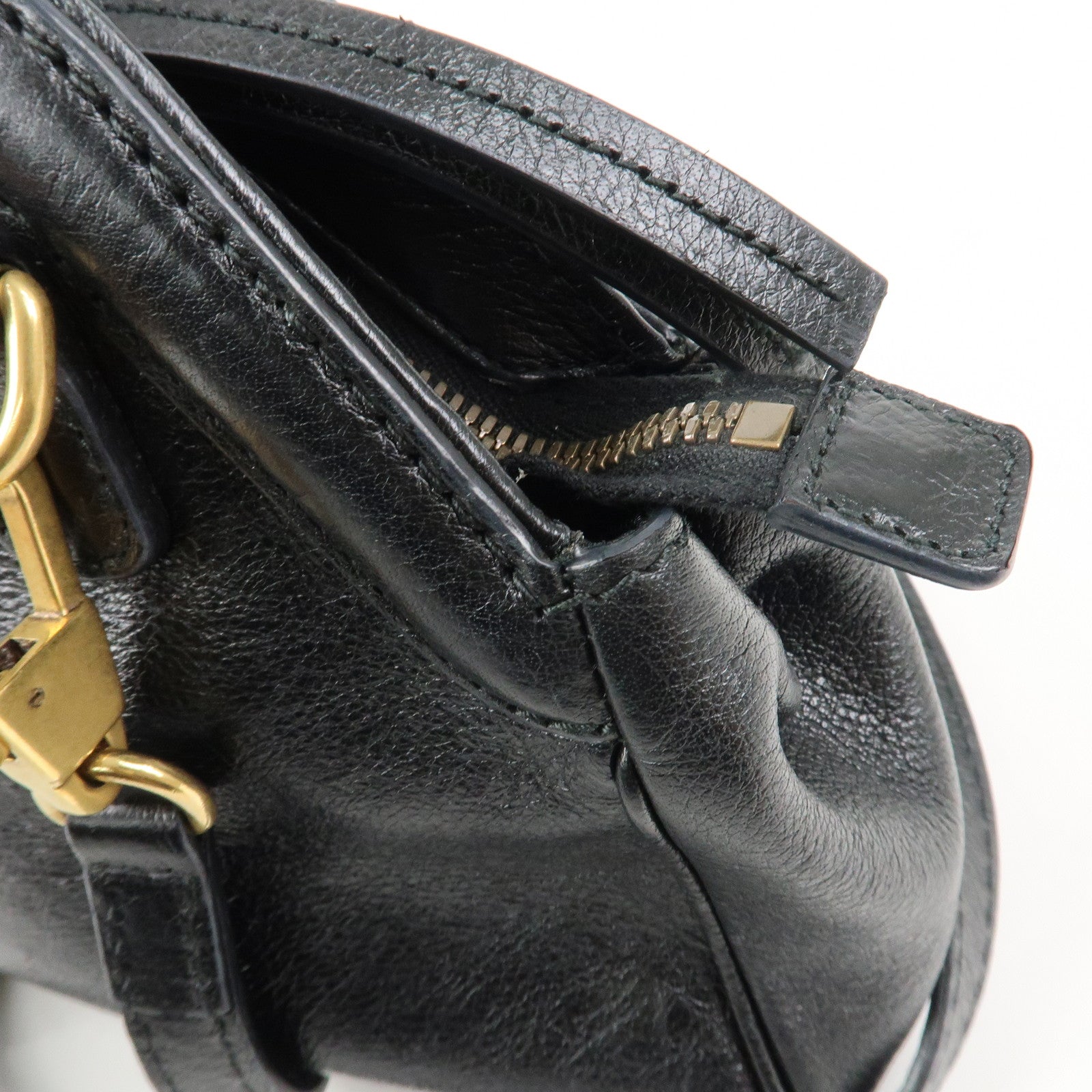 GUCCI Animalier Liber Small Cat Head Shoulder Bag Black 524620