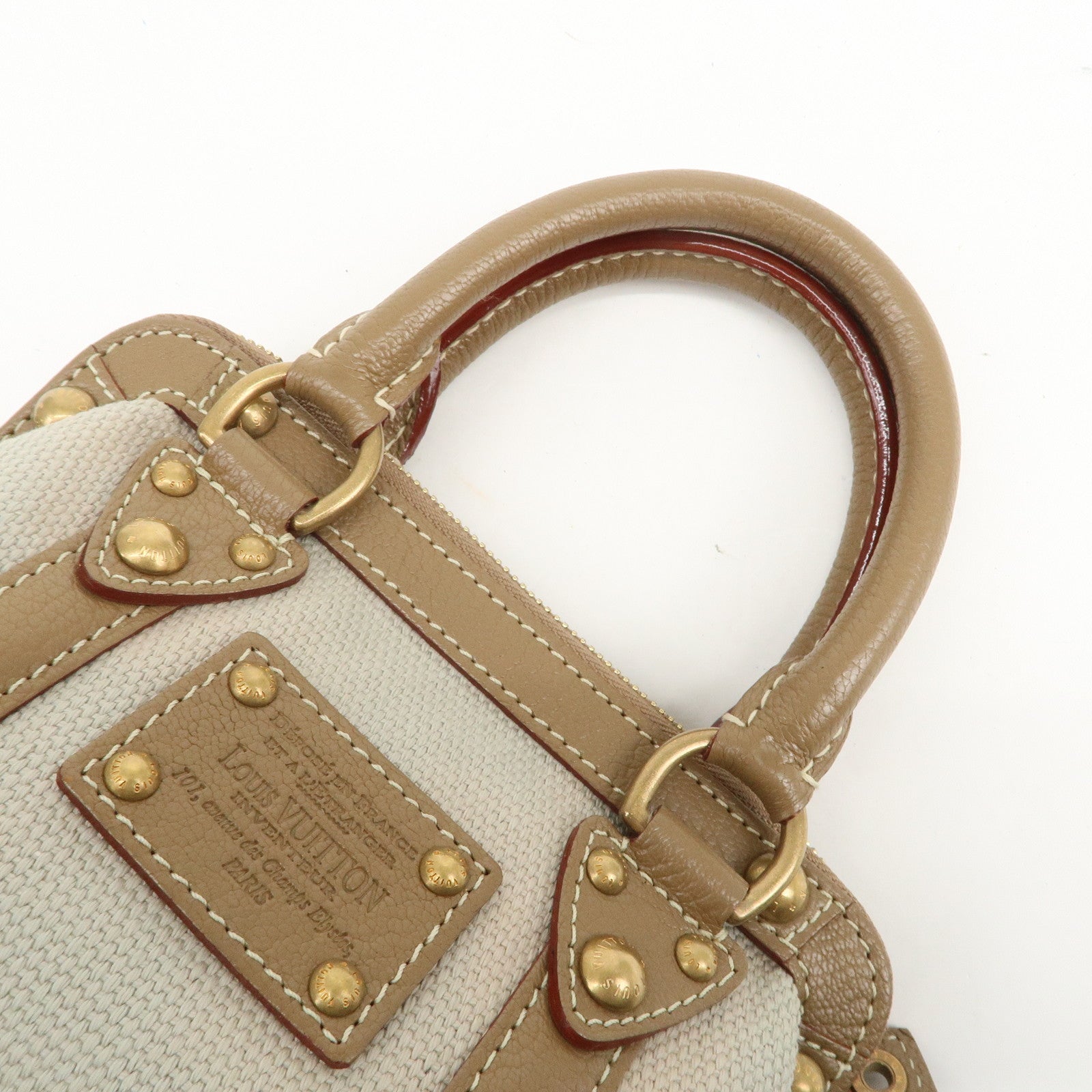 Louis Vuitton Antigua Toile Trianon Sac de Nuit PM Hand Bag M48827