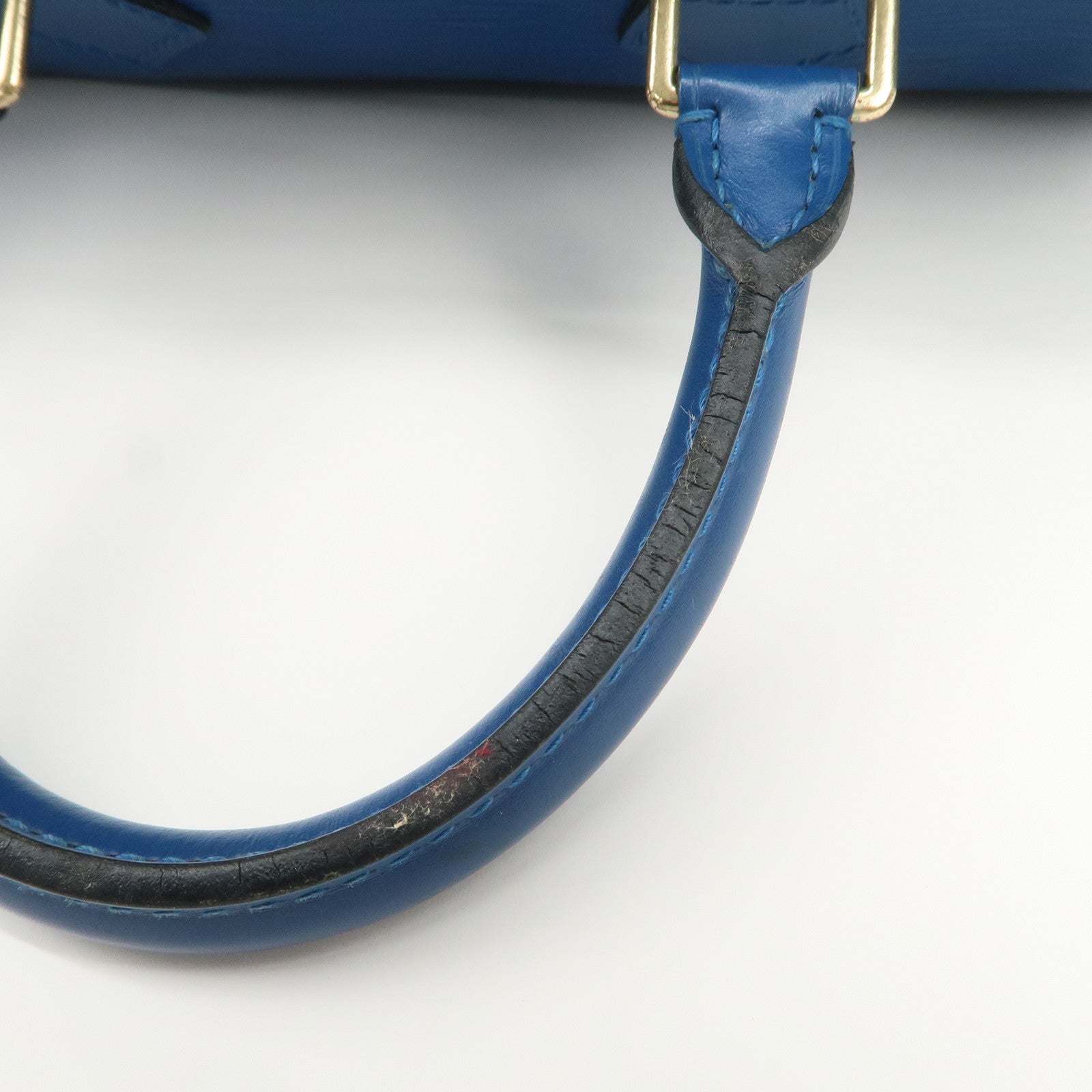 Louis Vuitton Epi Speedy 25 Hand Bag Boston Bag Toledo Blue M43015