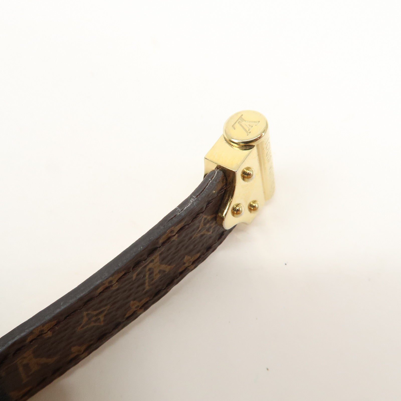 Louis Vuitton Monogram Bracelet Spirit Size 17 Brown M8112F
