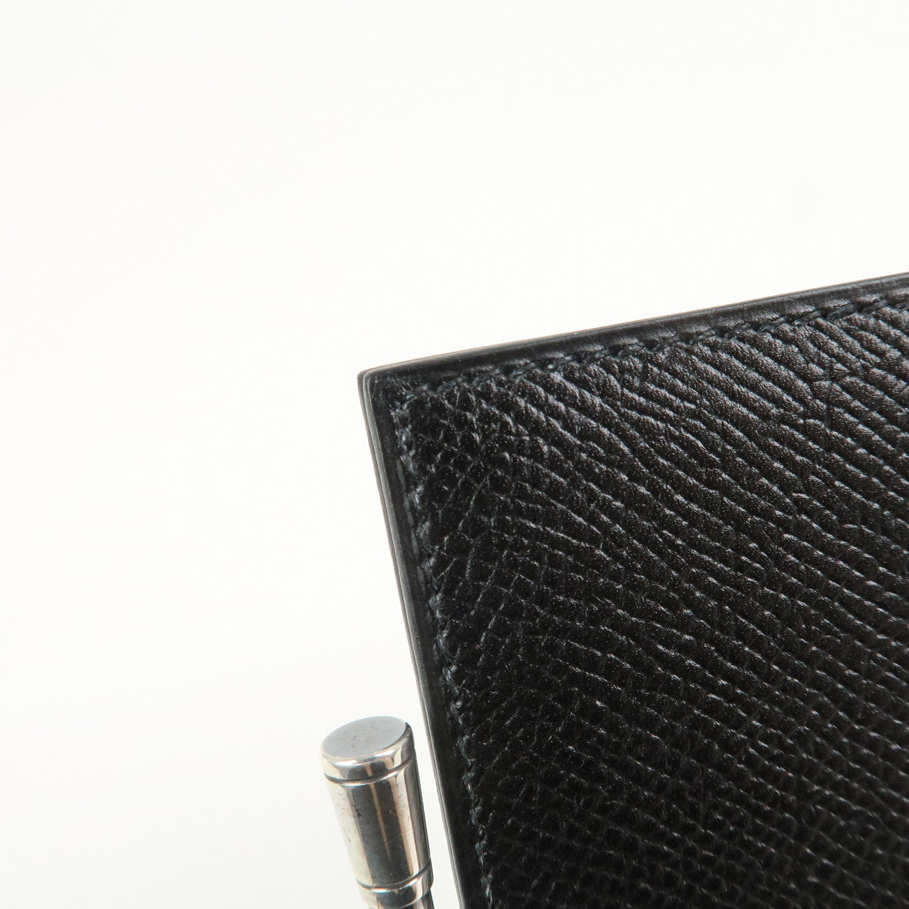 HERMES Epsom Leather Vision Agenda Planner Cover □B Stamped Black