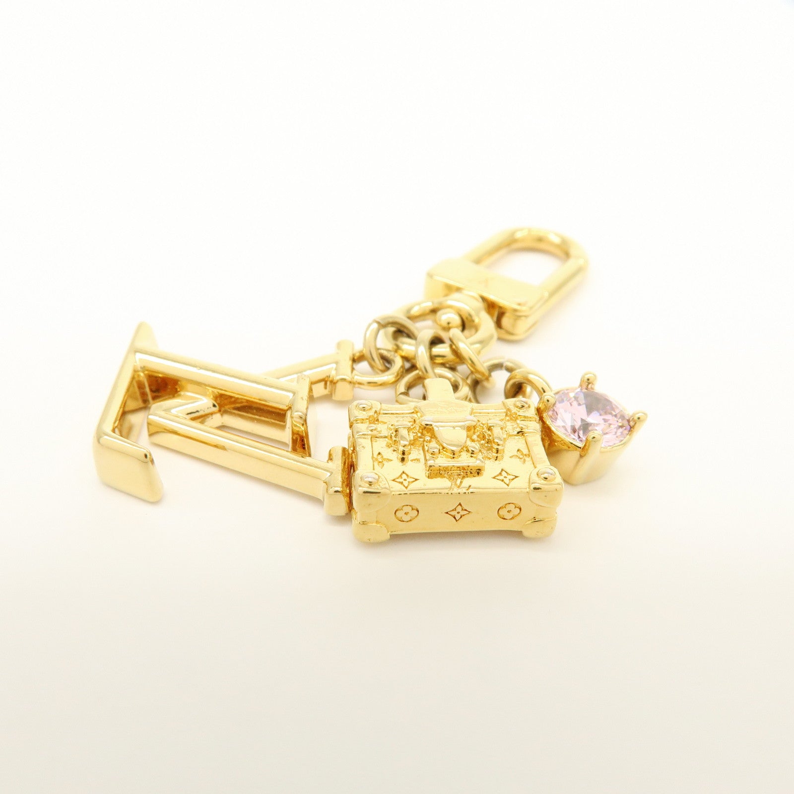 Louis Vuitton Micro Charm Petite Malle Metal Bag Charm Gold M01567