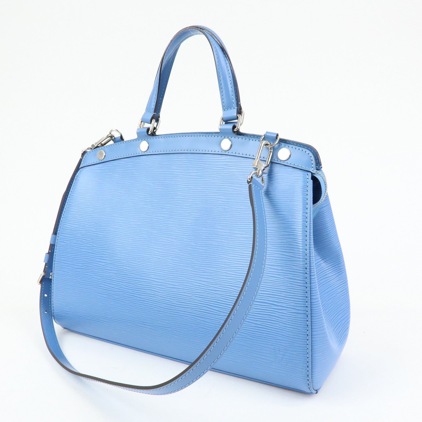Louis Vuitton Epi Leather Brea MM 2Way Bag Hand Bag Blue
