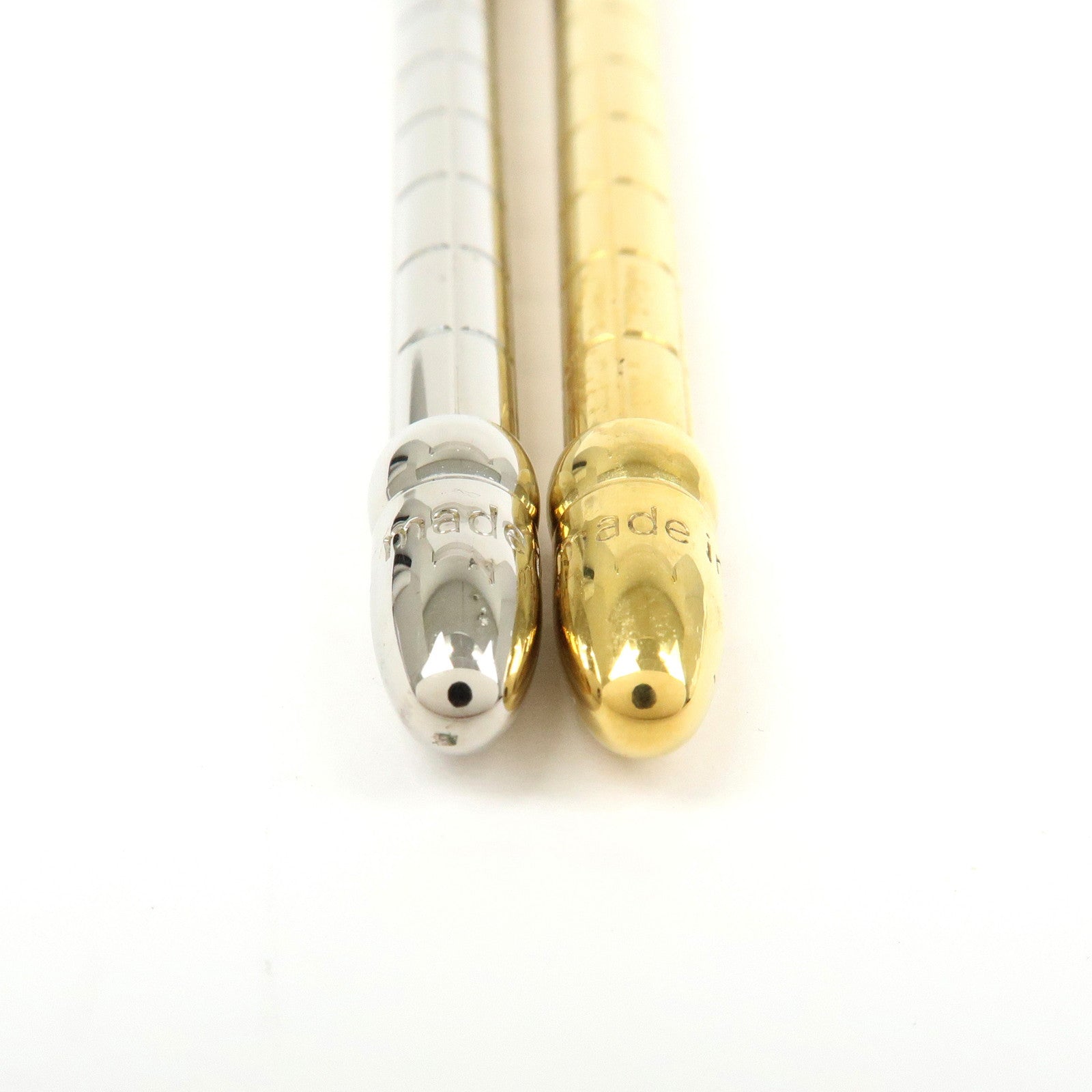 Louis Vuitton Set of 2 Metal Pen Dore Argent N75003 N75005
