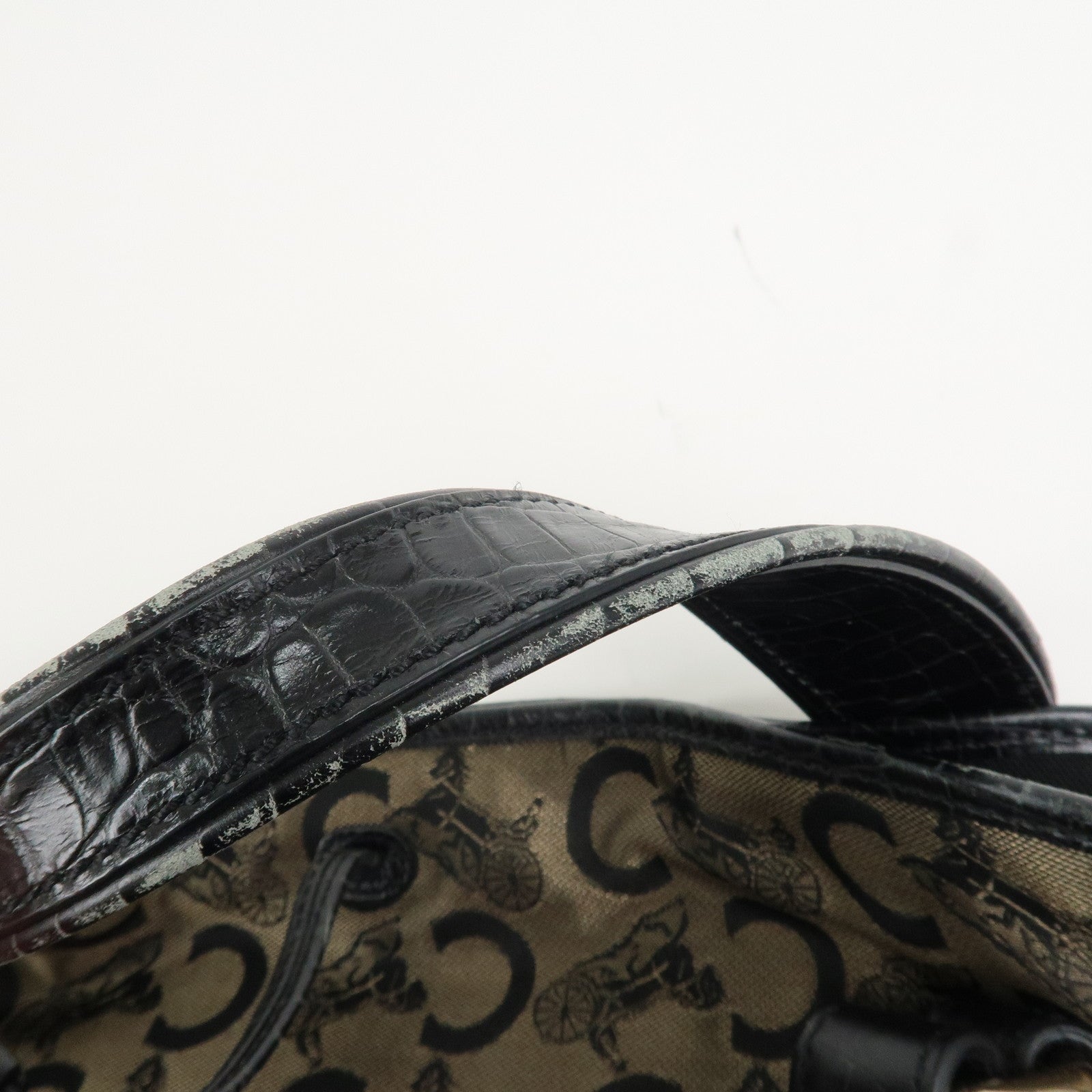 CELINE Bitter Sweet C Macadam Hand Bag Shoulder Bag Brown