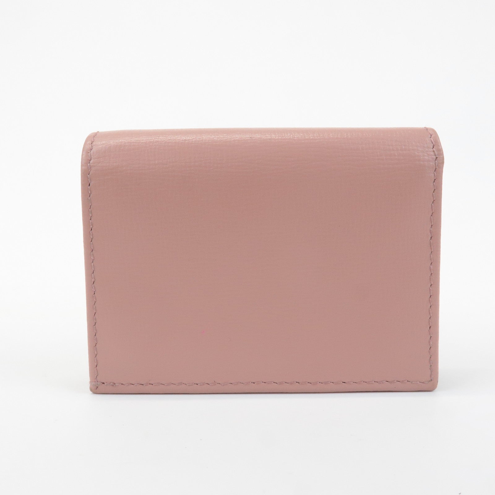 GUCCI Horsebit Leather Bi-fold Wallet Small Wallet Pink 621887 Used