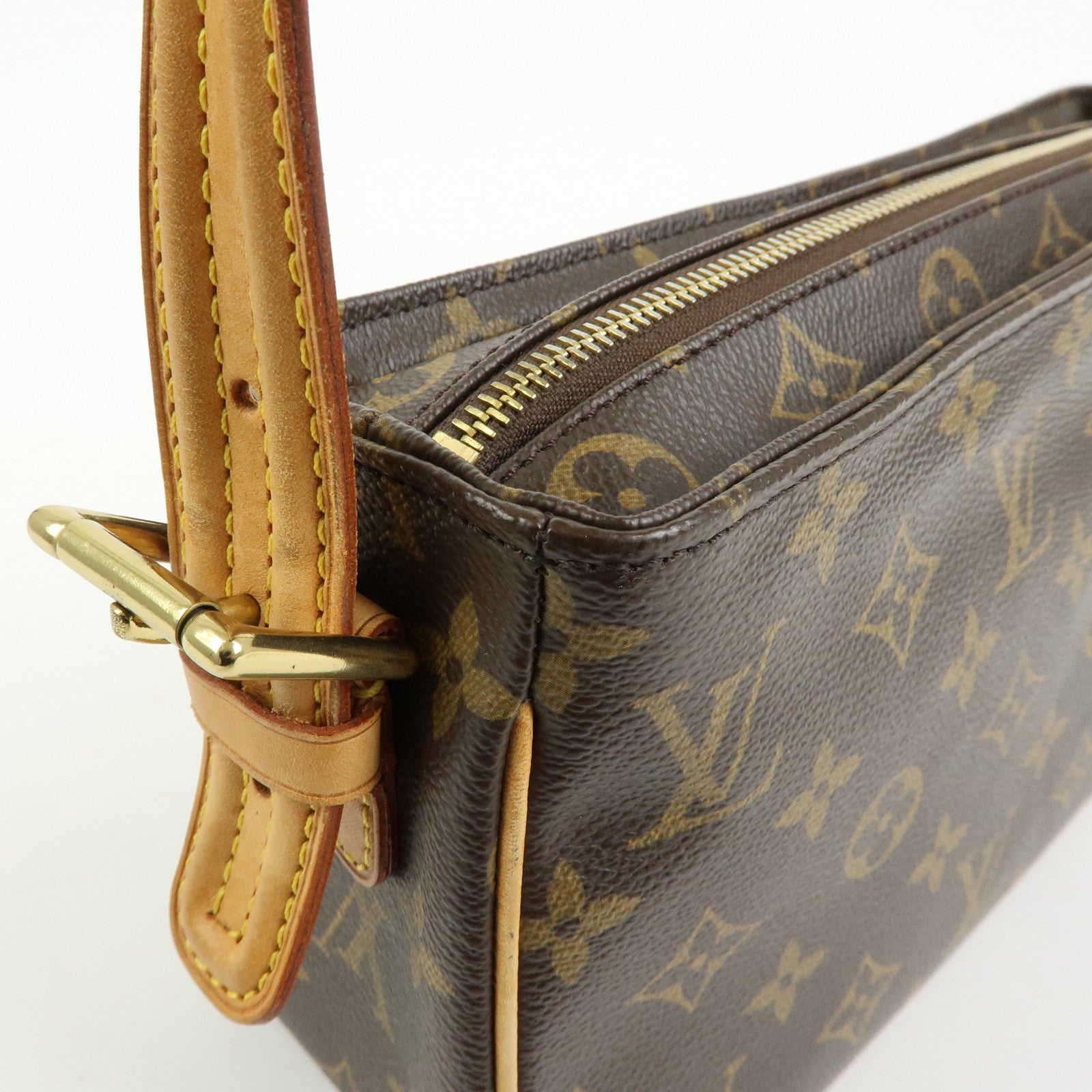 Louis Vuitton Monogram Vivacite Shoulder Bag Hand Bag Brown M51164