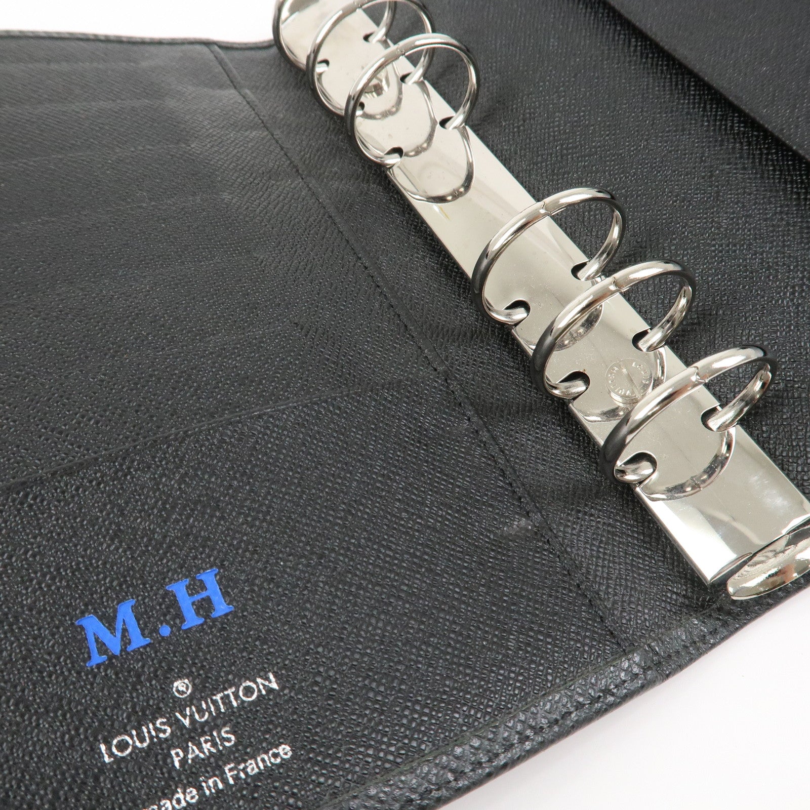 Louis Vuitton Taiga Leather Agenda MM Planner Cover Ardoise R20222