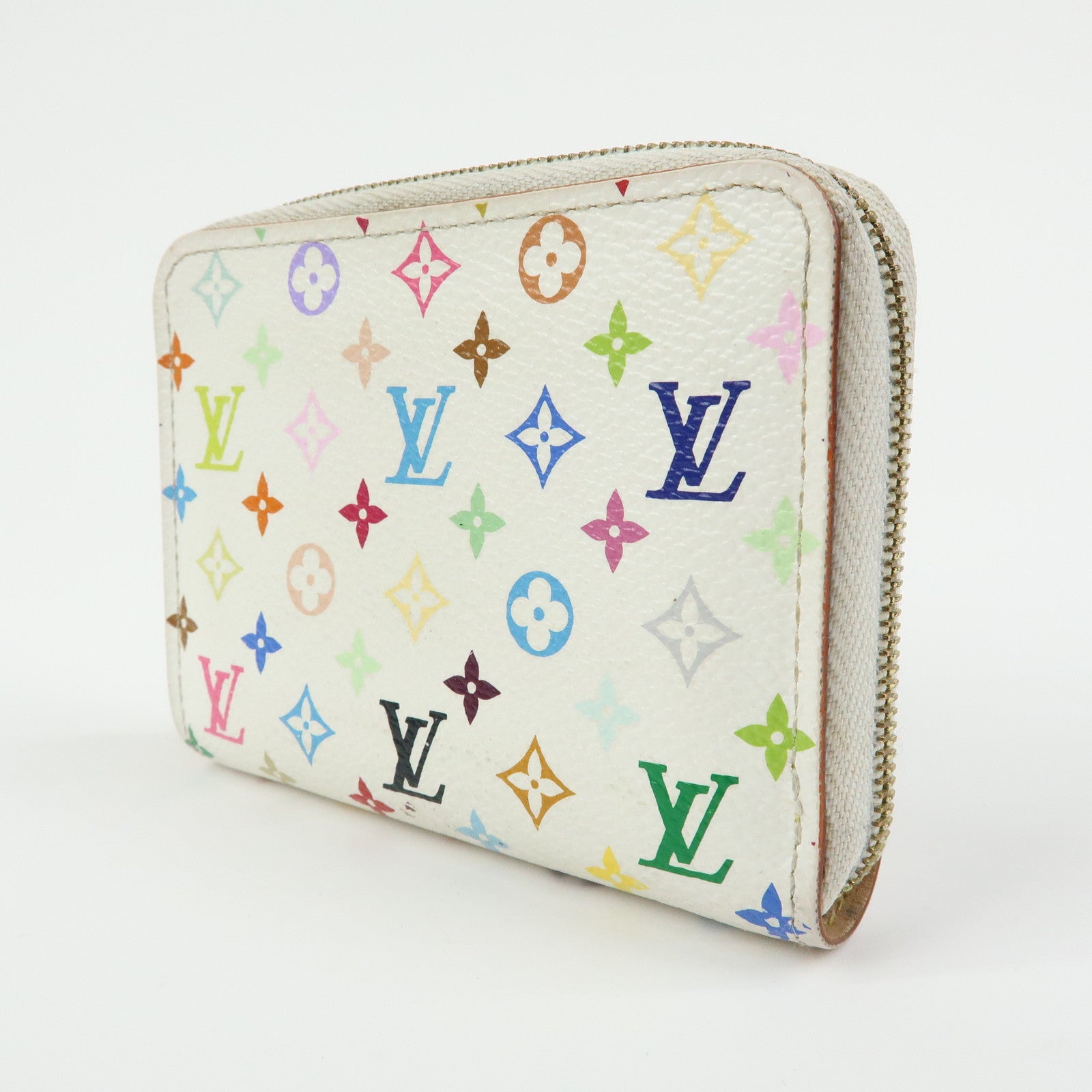 Louis Vuitton Monogram Multicolor Zippy Coin Purse Blanc M66548