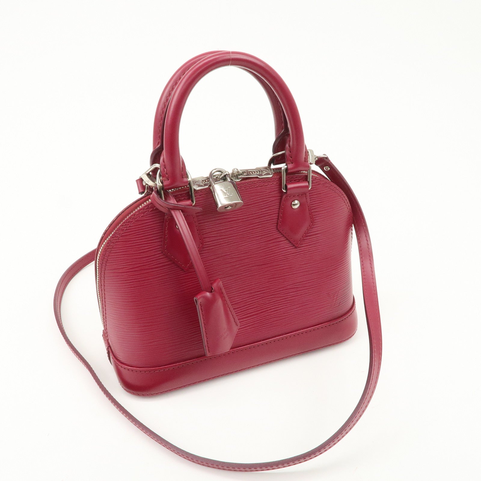 Louis Vuitton Epi Alma BB Hand Bag Shoulder Bag Fuchsia M40851