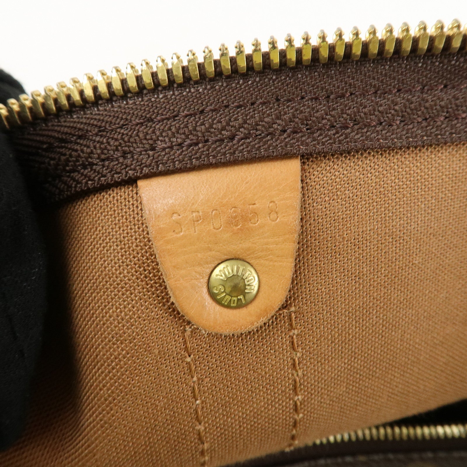 Louis Vuitton Monogram Keep All 45 Boston Bag Brown M41428 Used