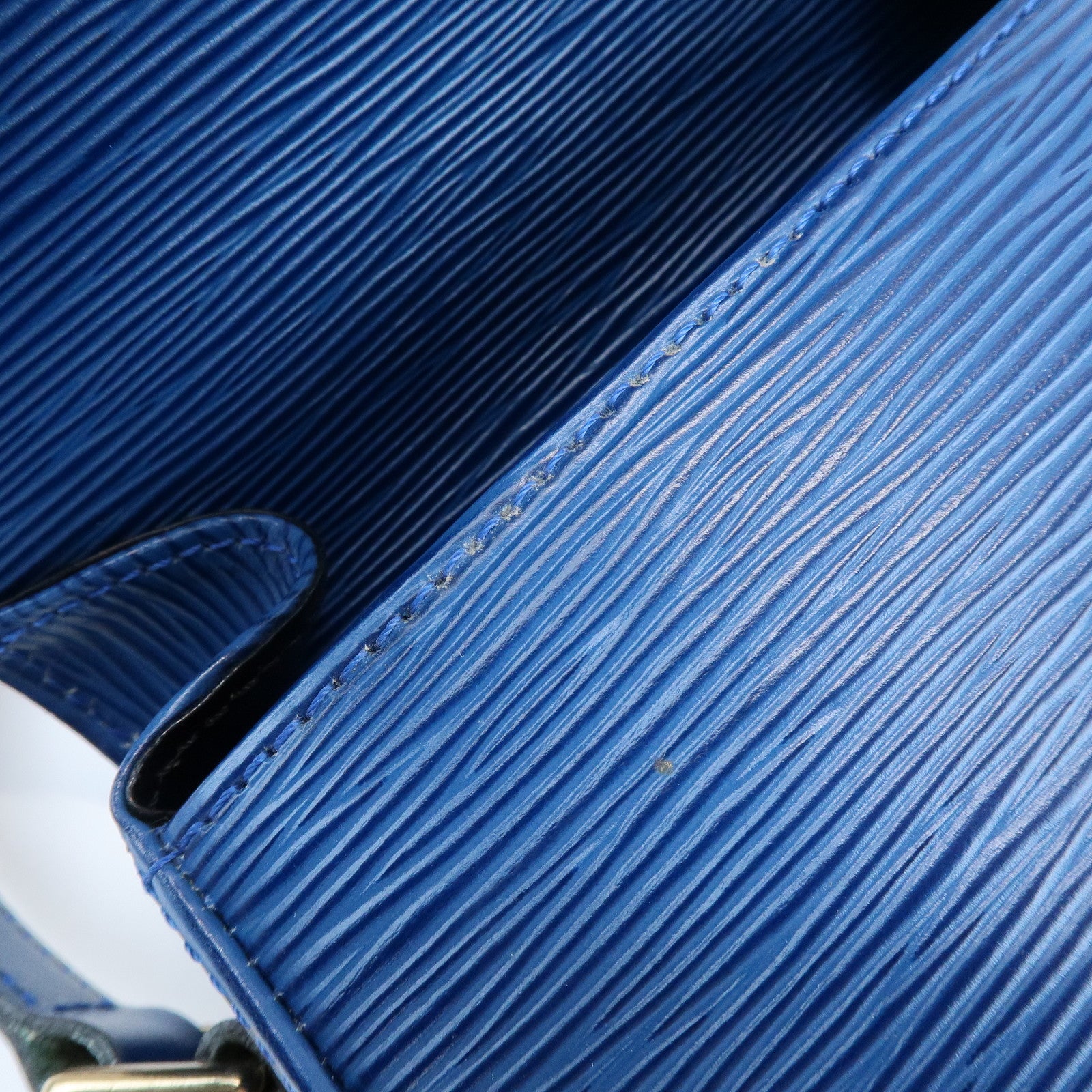 Louis Vuitton Epi Mini Saint Cloud Shoulder Bag Toledo Blue M52215