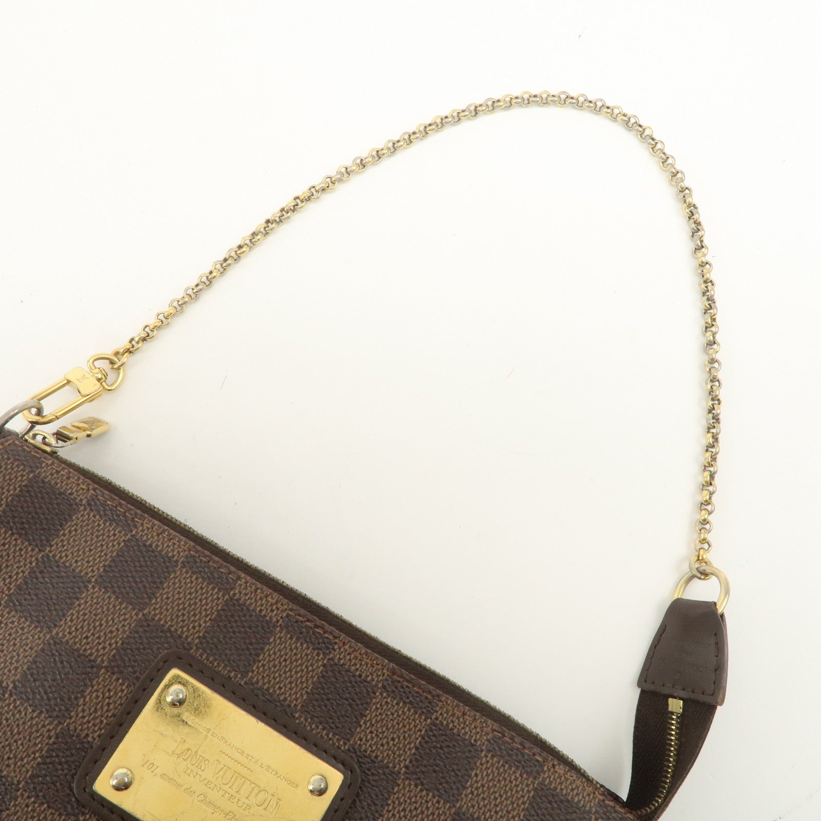 Louis Vuitton Damier Ebene Eva 2Way Hand Bag Shoulder Bag N55213