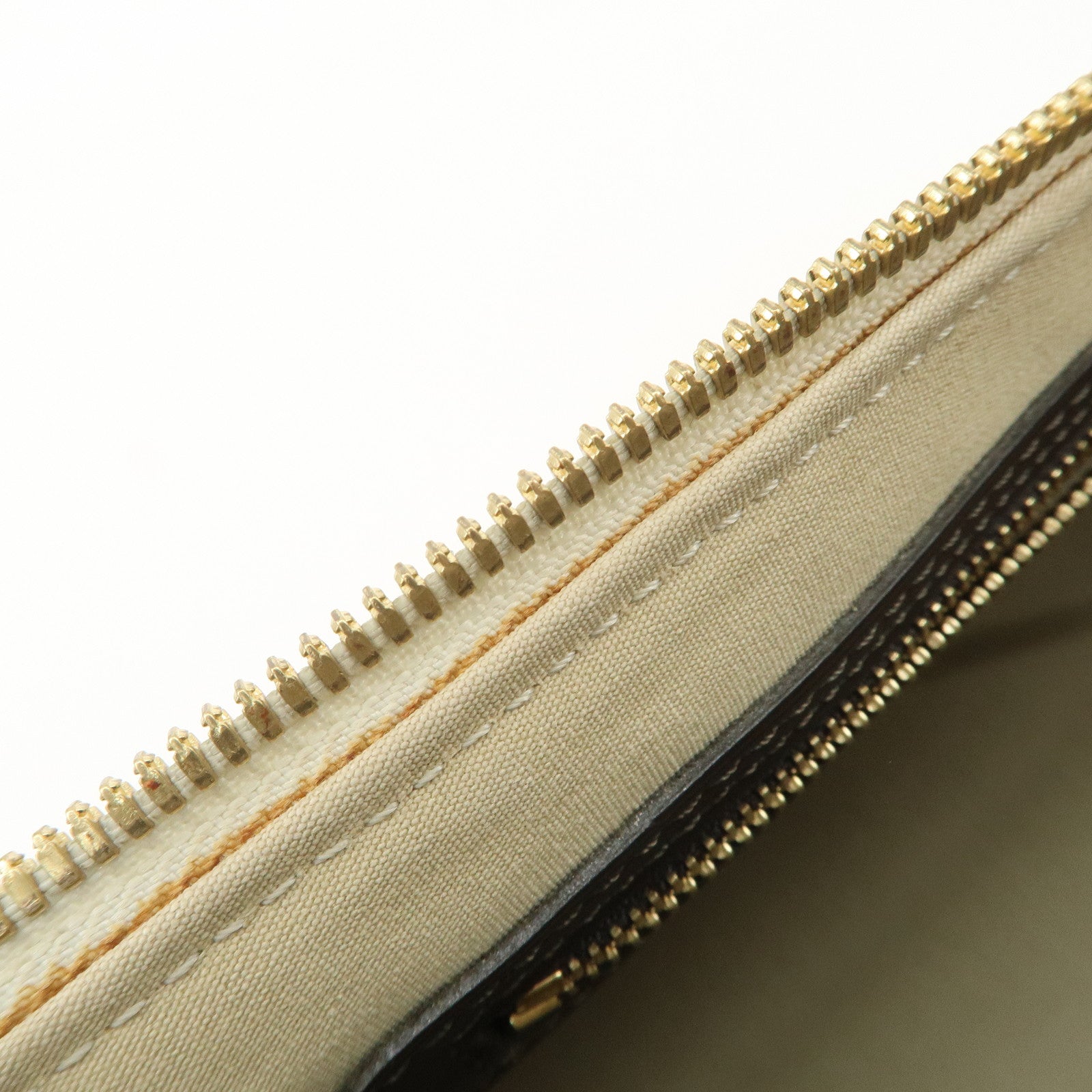 Louis Vuitton Monogram Mini Canvas Alma Long Hand Bag Khaki M92206 Used