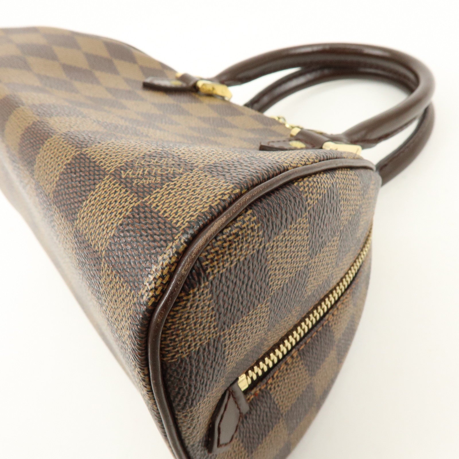 Louis Vuitton Damier Ebene Rivera Mini Hand Bag Brown N41436