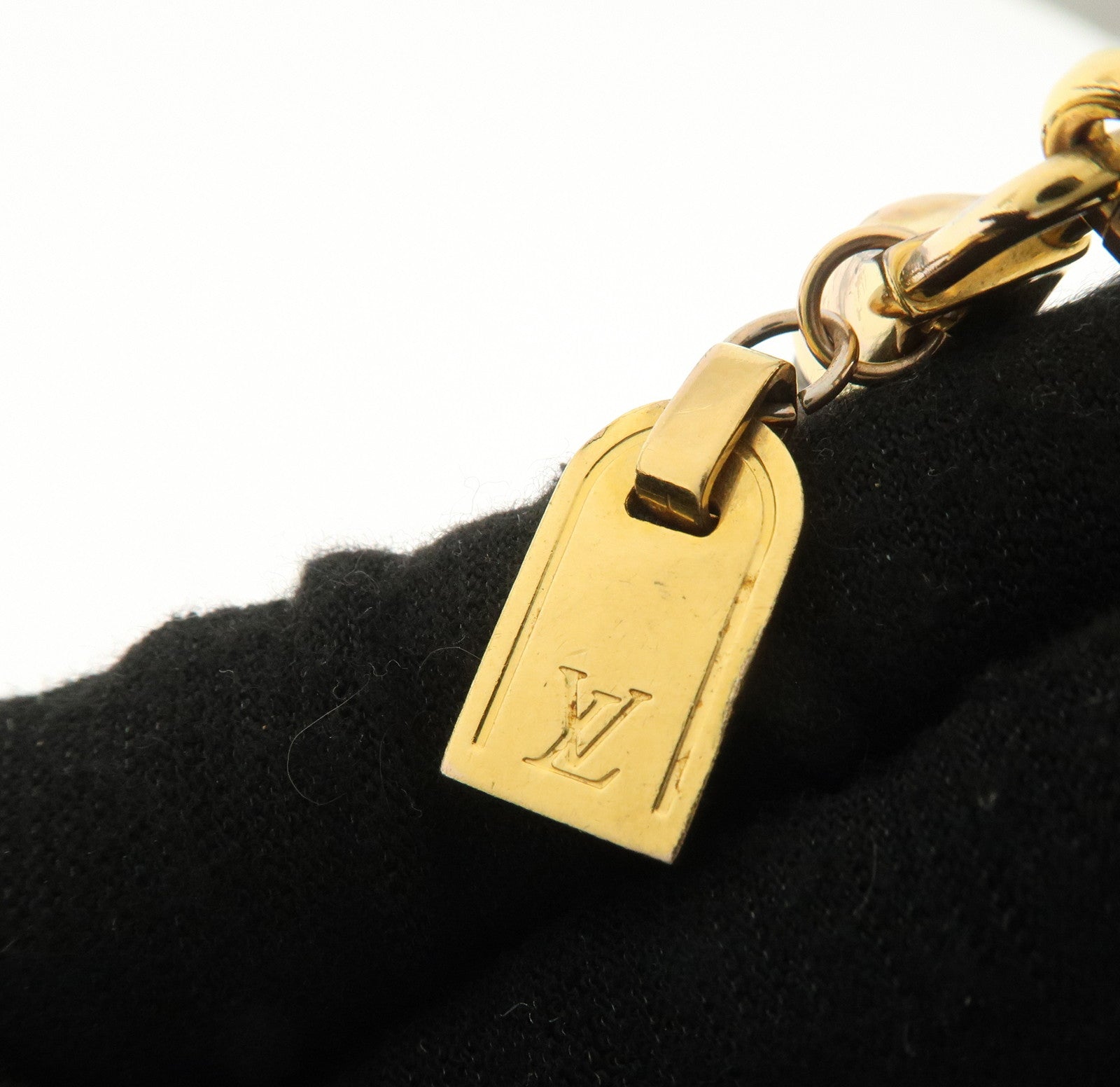 Louis Vuitton Monogram Bracelet Lock It Brown M6605E Used