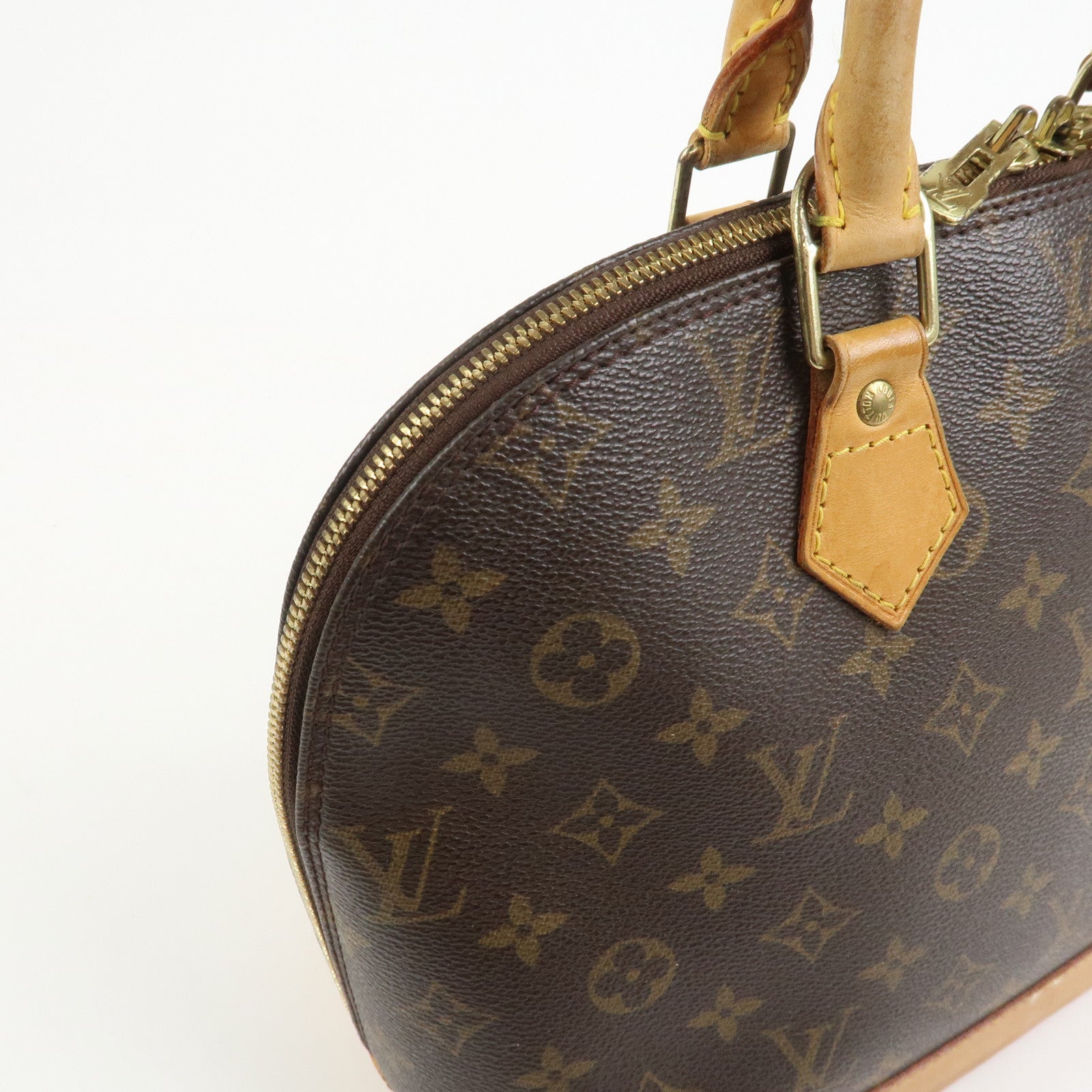 Louis Vuitton Monogram Canvas Alma Hand Bag Brown M51130
