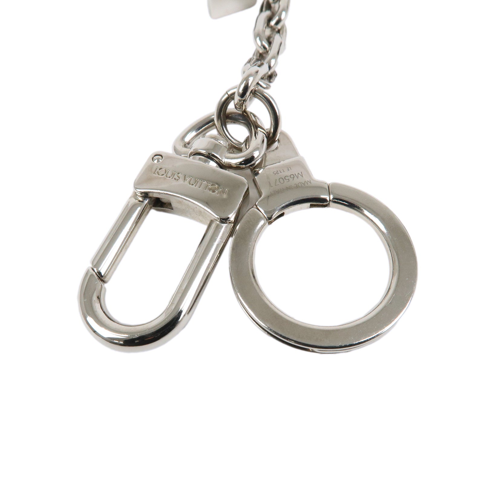 Louis Vuitton Porte Cles Initiales LV Bag Charm Silver M65071