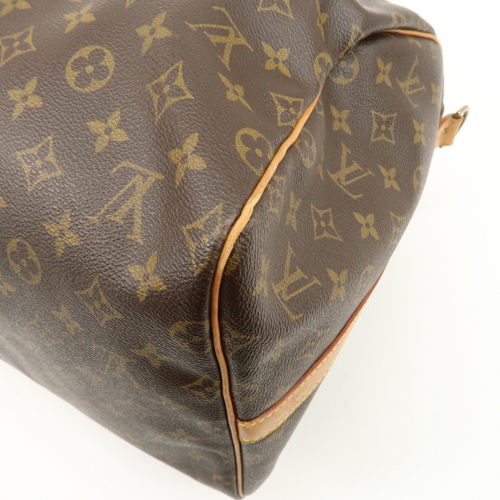 Louis Vuitton Keep All Bandouliere 55 Boston Bag Brown M56714 Used