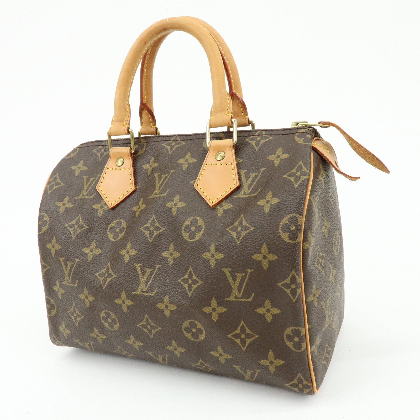 Louis Vuitton Monogram Speedy 25 Boston Bag Hand Bag Brown M41528