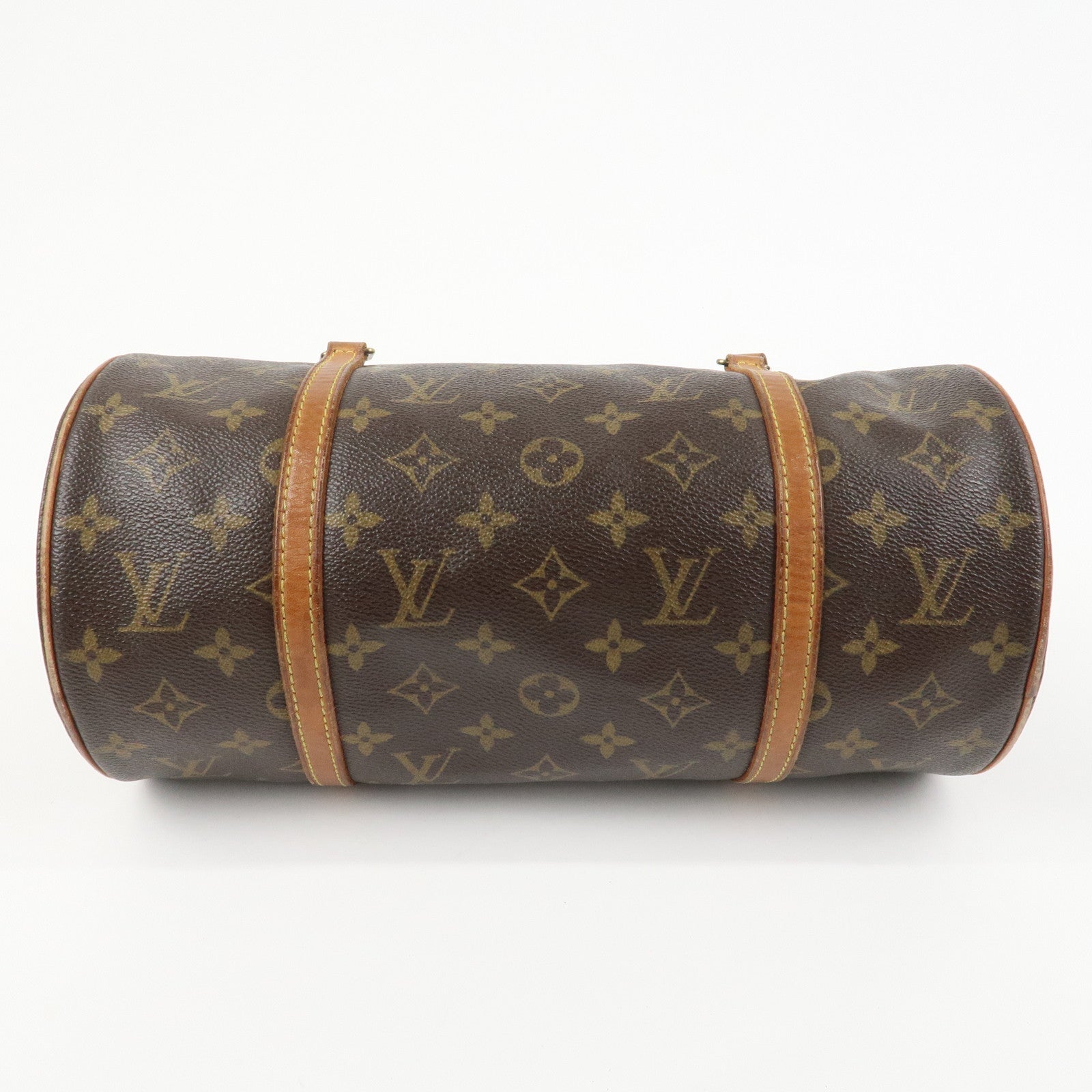 Louis Vuitton Monogram Papillon 30 Hand Bag Brown M51385