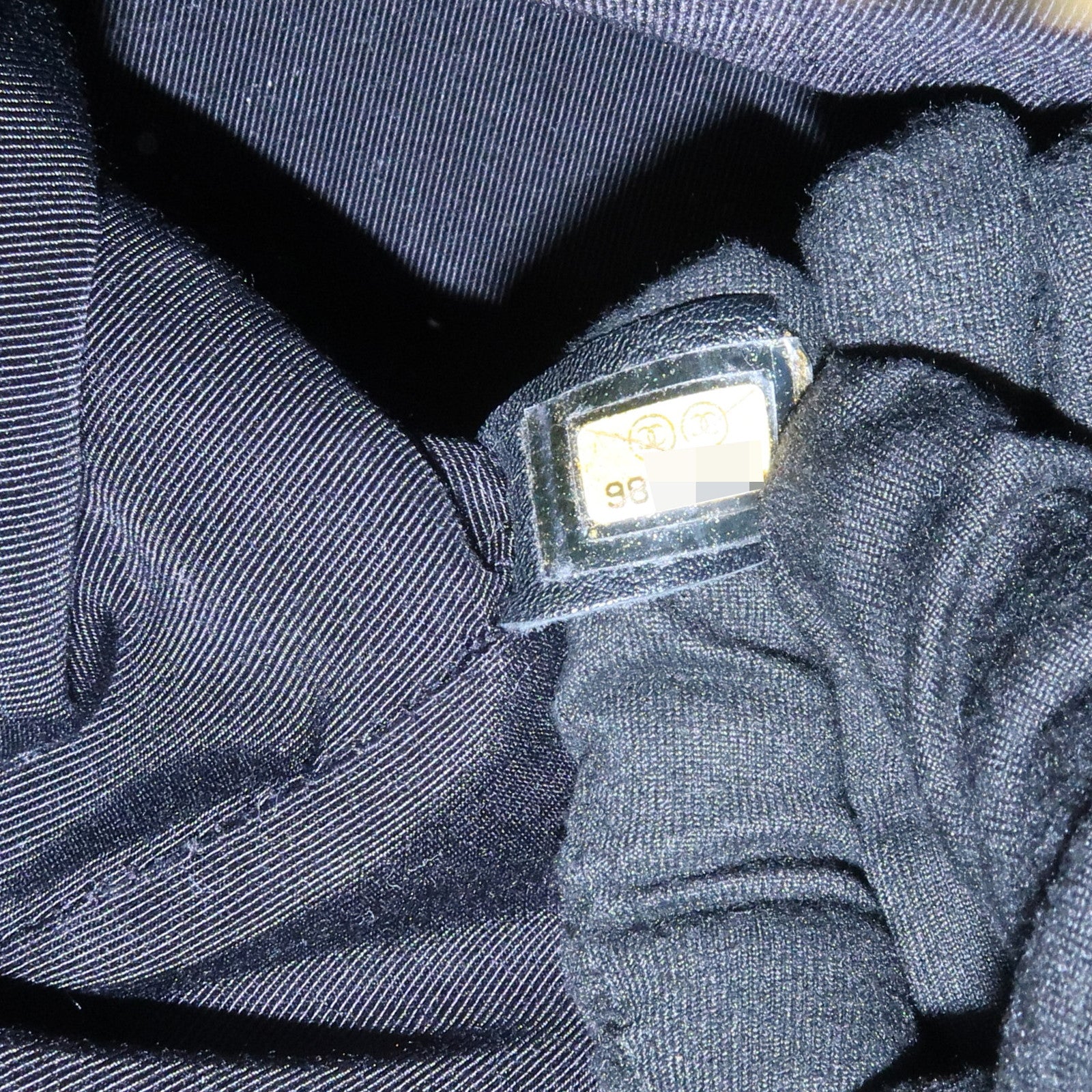 CHANEL Executive Leather Tote Bag Hand Bag Black A15206