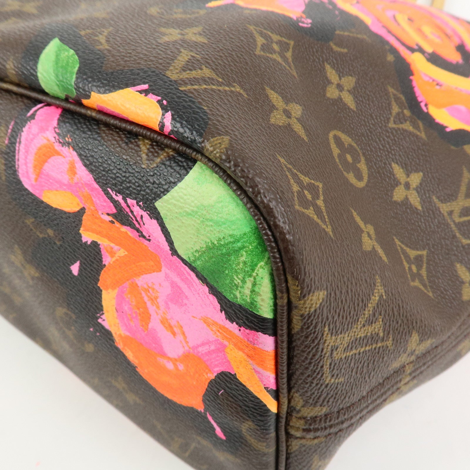 Louis Vuitton Monogram Rose Neverfull MM Tote Shoulder Bag M48613