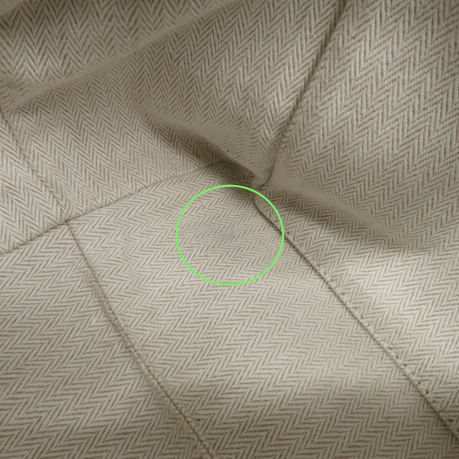 HERMES Bride A Brac GM Canvas Leather Hand Bag Pouch Light Blue