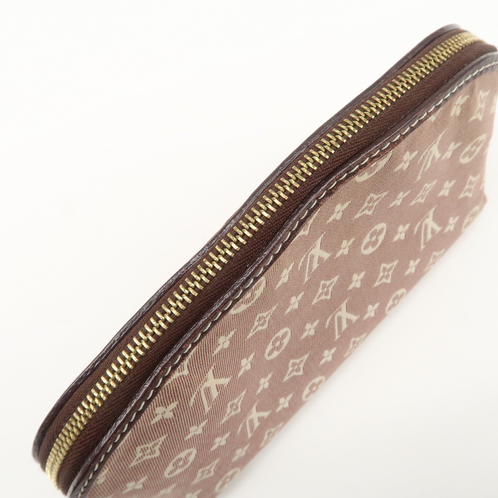 Louis Vuitton Monogram Idylle Pochette Cosmetic Pouch Sepia M40377