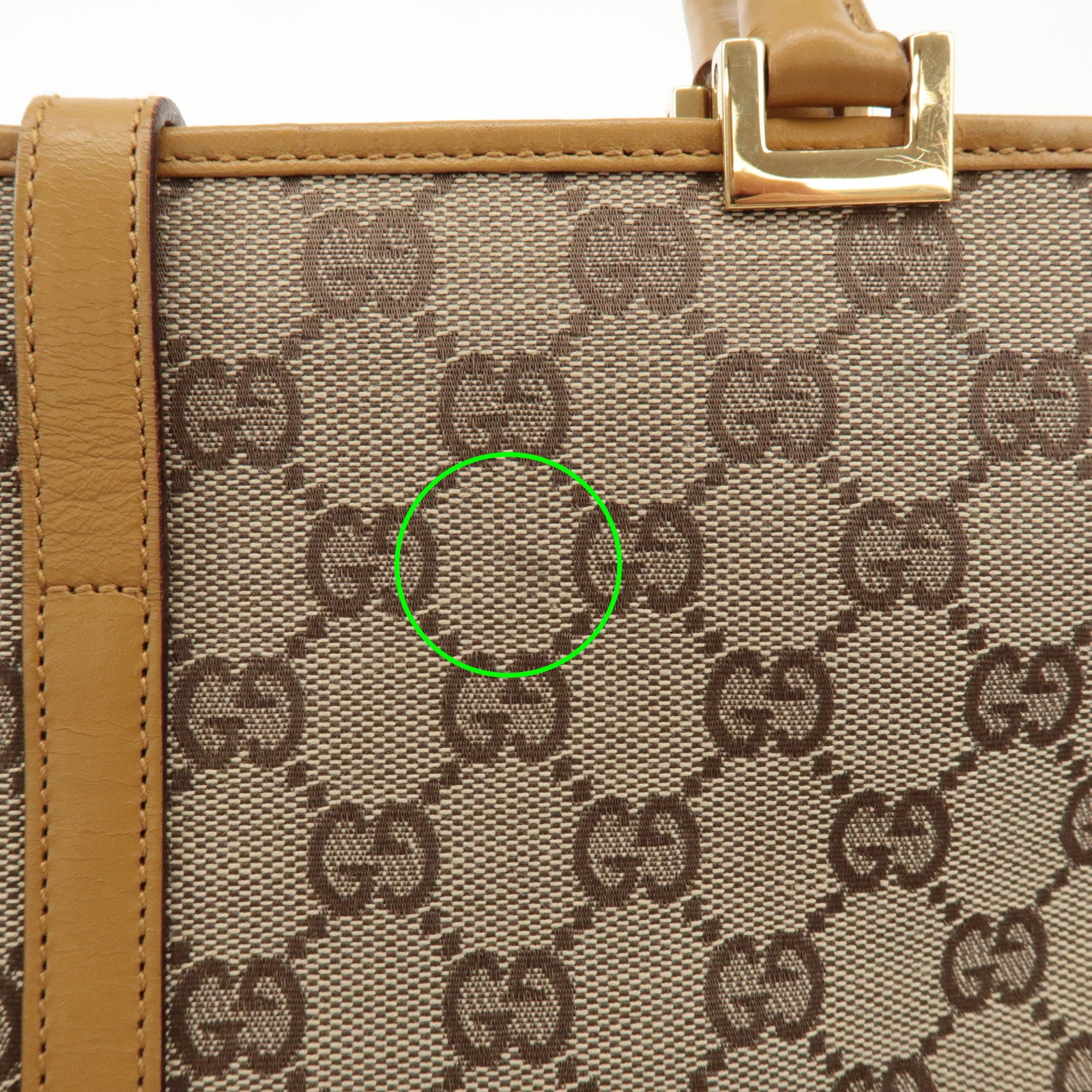 GUCCI Jackie Leather Shoulder Bag Tote Bag Beige 002.1073 Used