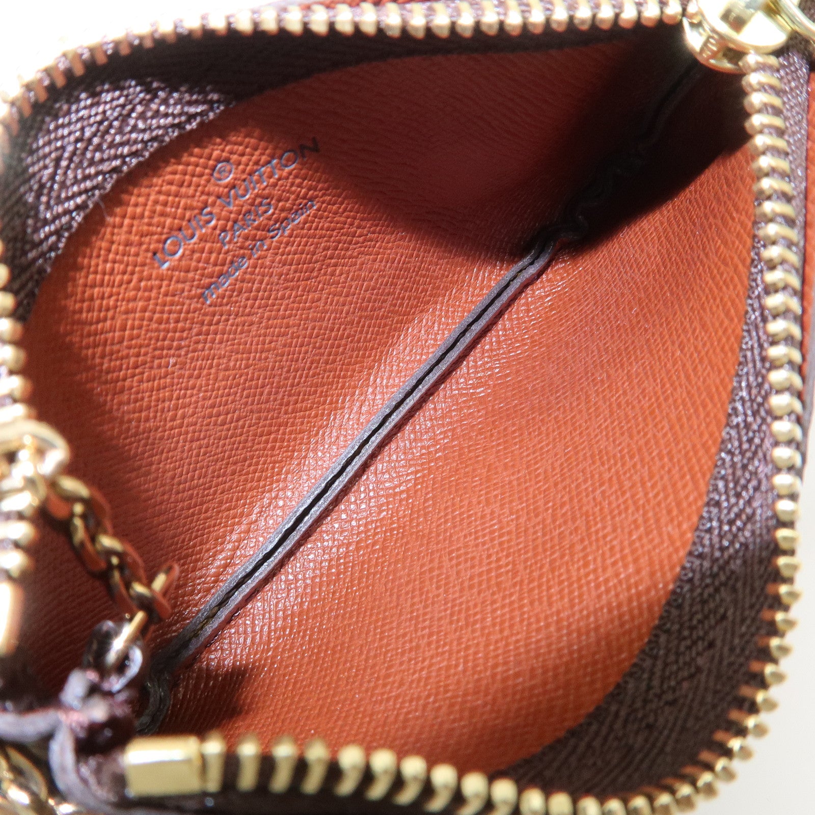 Louis Vuitton Monogram Canvas Pochette Cles Coin Case Brown M62650