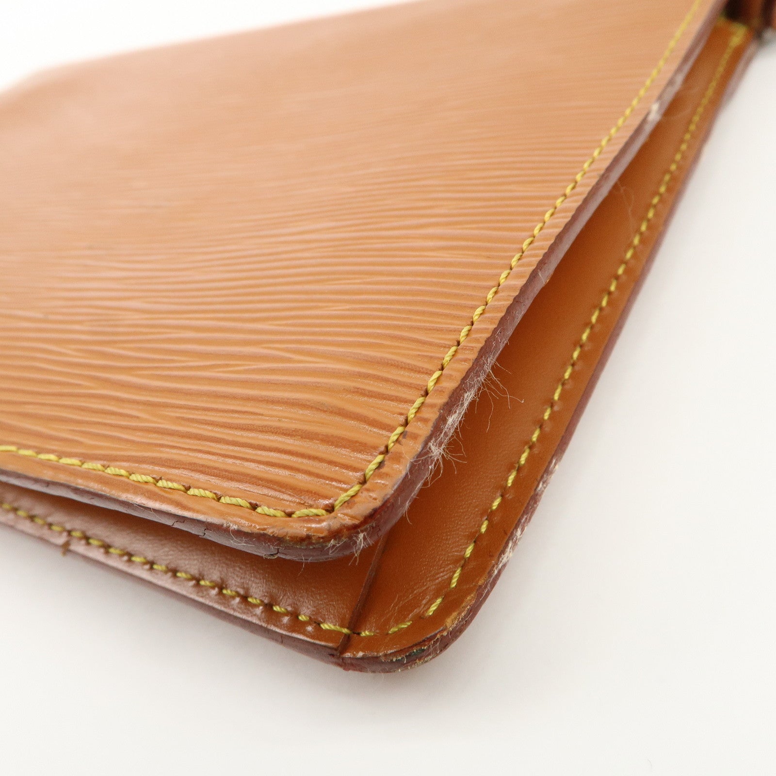 Louis Vuitton Epi Sellier Dragonne Clutch Bag Kenya Brown M52618