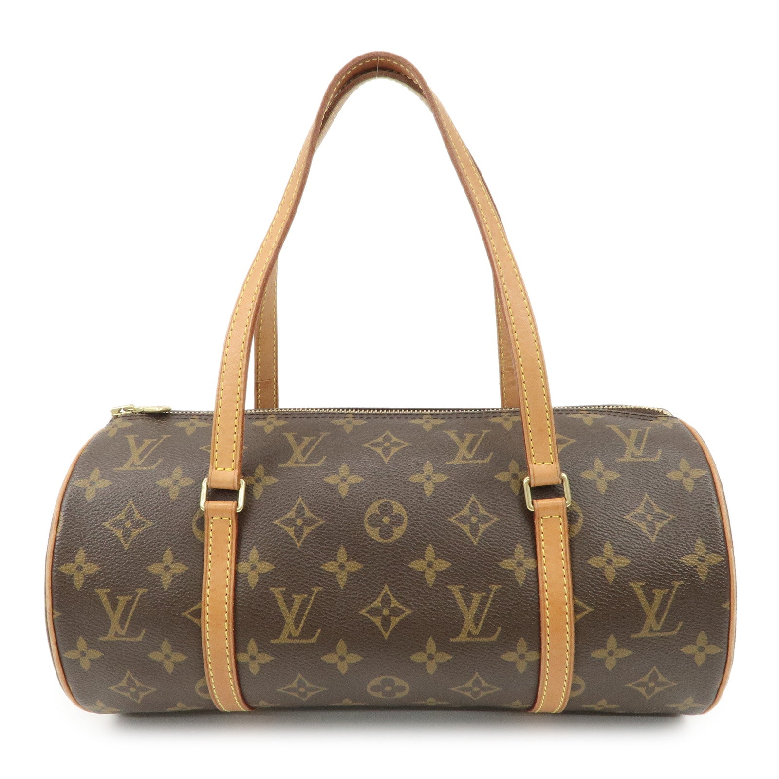 Louis Vuitton Monogram Papillon 30 Hand Bag New Style Brown M51385